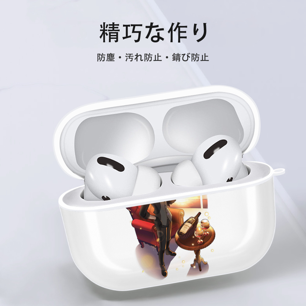 文豪ストレイドッグス Bungo Stray Dogs 【AirPods Pro用】ハードシェル保護ケース 耐衝撃・防指紋・カラビナ付き商品仕様