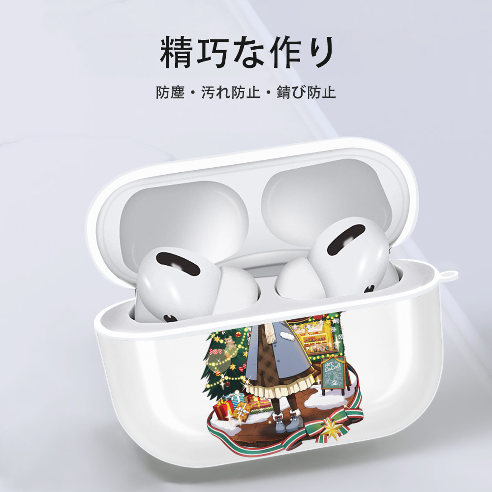 文豪ストレイドッグス Bungo Stray Dogs 【AirPods Pro用】ハードシェル保護ケース 耐衝撃・防指紋・カラビナ付き商品仕様