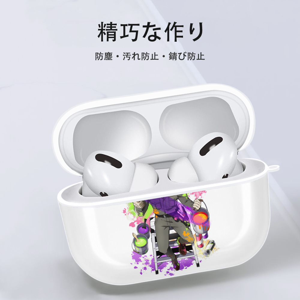 文豪ストレイドッグス Bungo Stray Dogs 【AirPods Pro用】ハードシェル保護ケース 耐衝撃・防指紋・カラビナ付き商品仕様