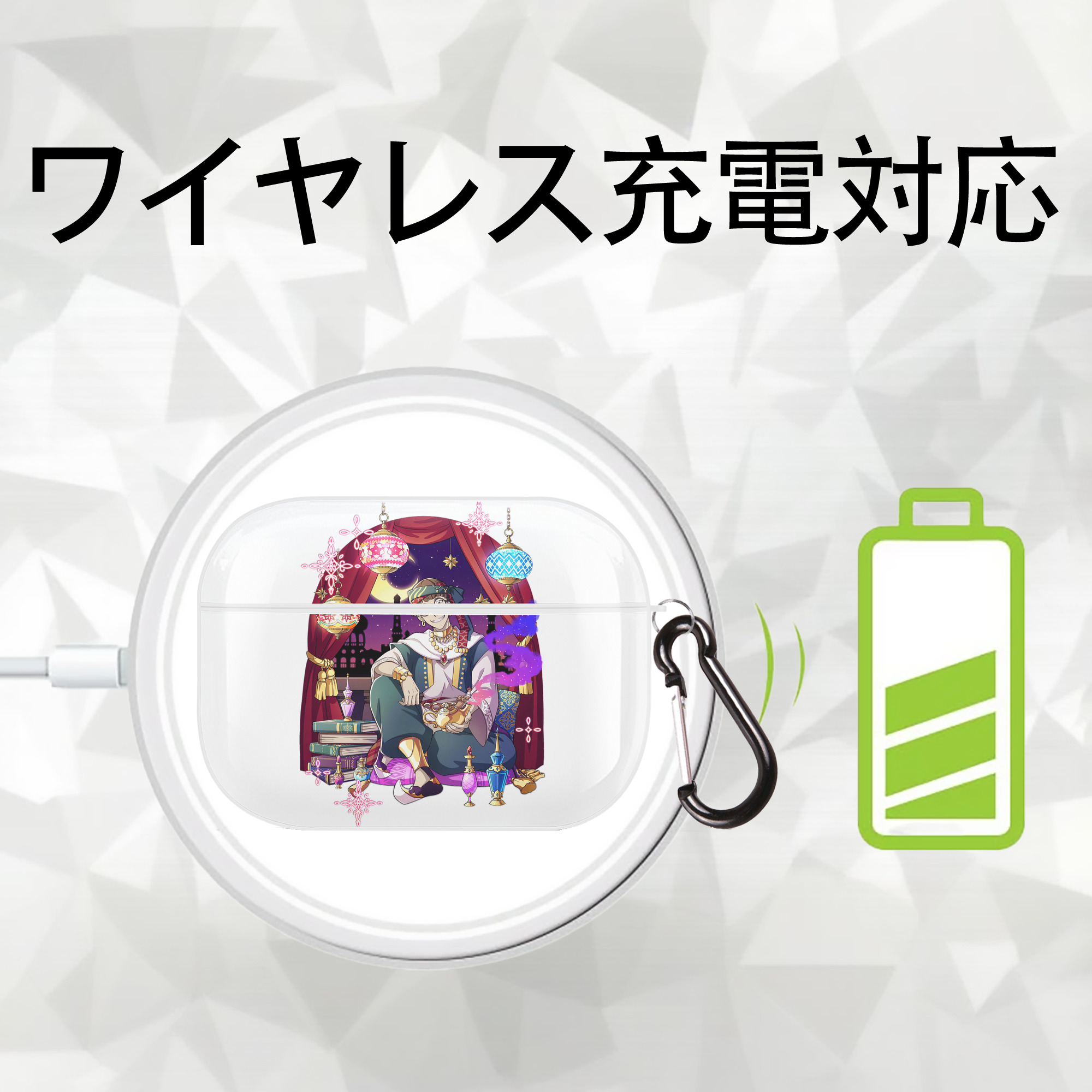 文豪ストレイドッグス Bungo Stray Dogs 【AirPods Pro用】ハードシェル保護ケース 耐衝撃・防指紋・カラビナ付き商品仕様