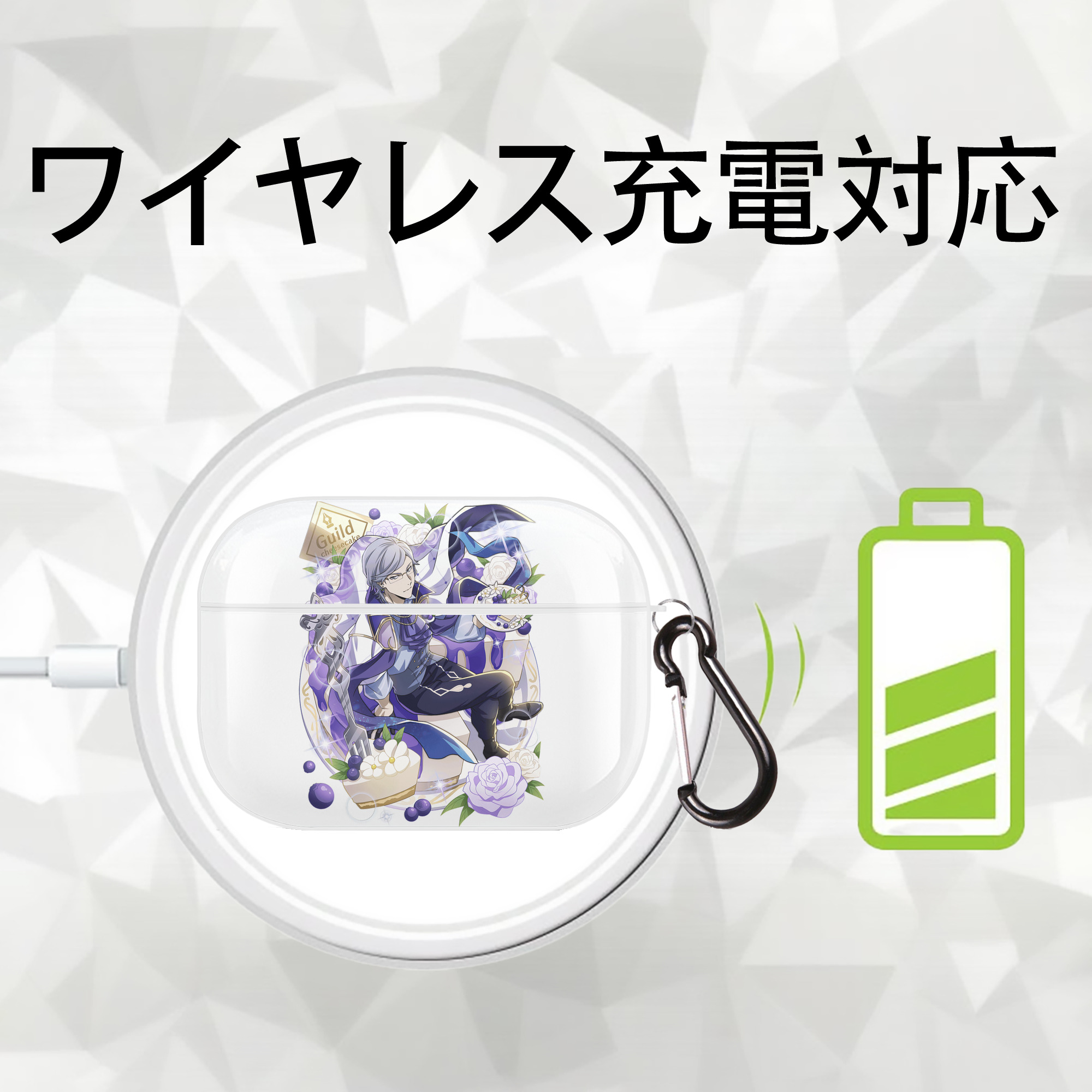文豪ストレイドッグス Bungo Stray Dogs 【AirPods Pro用】ハードシェル保護ケース 耐衝撃・防指紋・カラビナ付き商品仕様