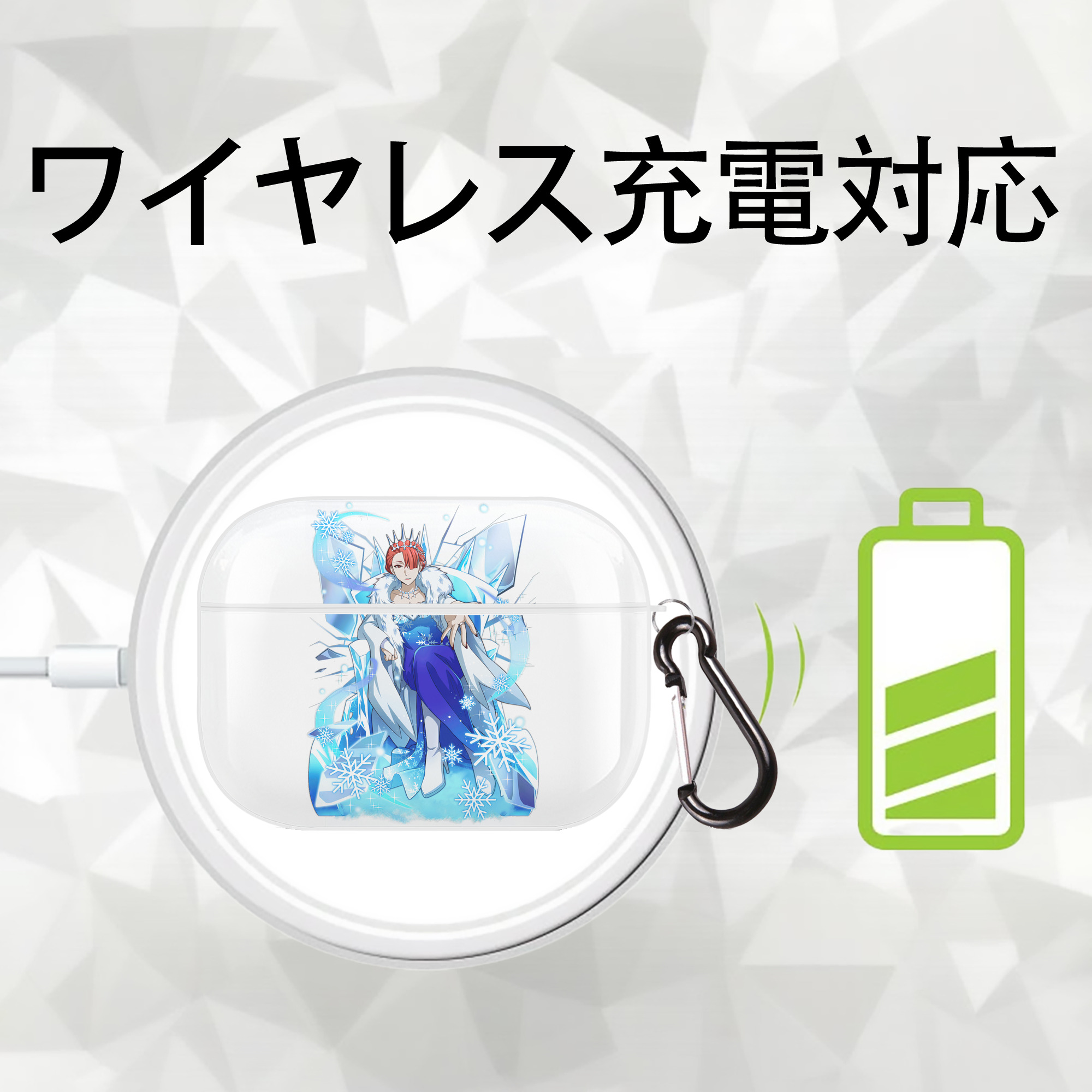 文豪ストレイドッグス Bungo Stray Dogs 【AirPods Pro用】ハードシェル保護ケース 耐衝撃・防指紋・カラビナ付き商品仕様