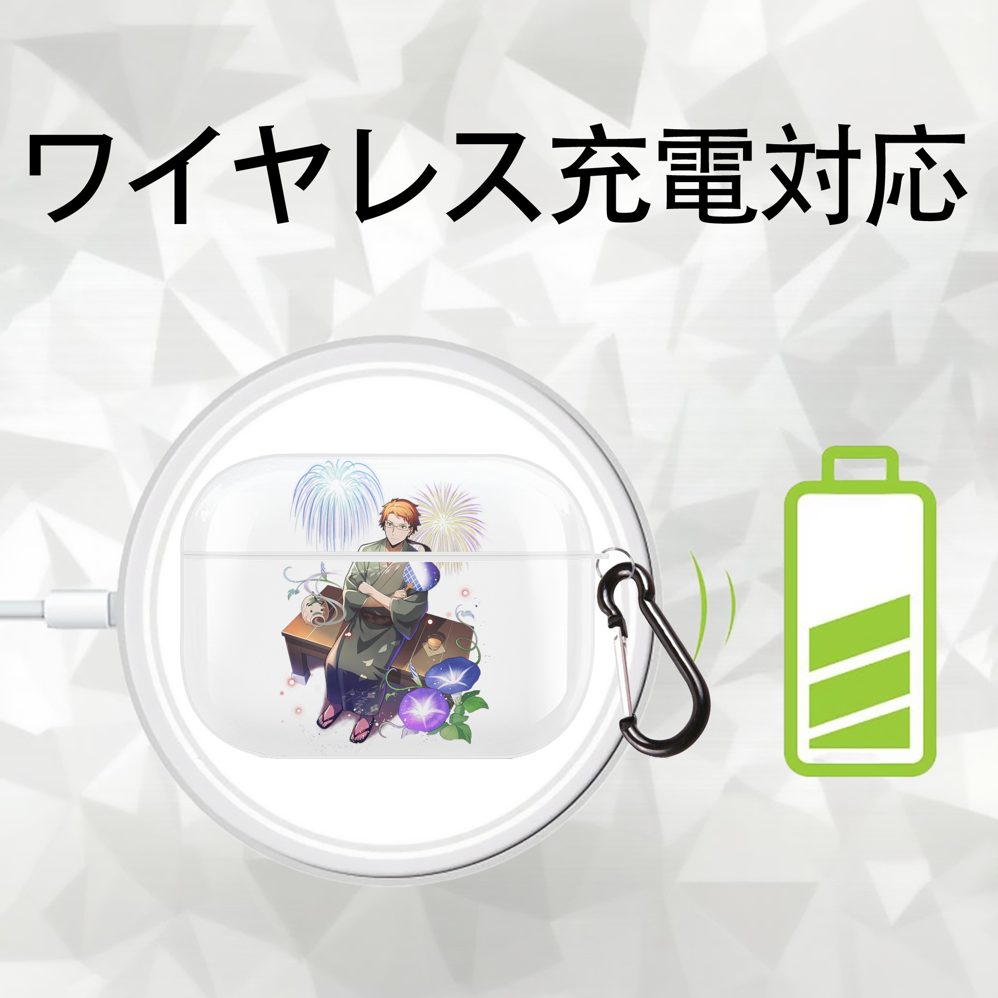 文豪ストレイドッグス Bungo Stray Dogs 【AirPods Pro用】ハードシェル保護ケース 耐衝撃・防指紋・カラビナ付き商品仕様