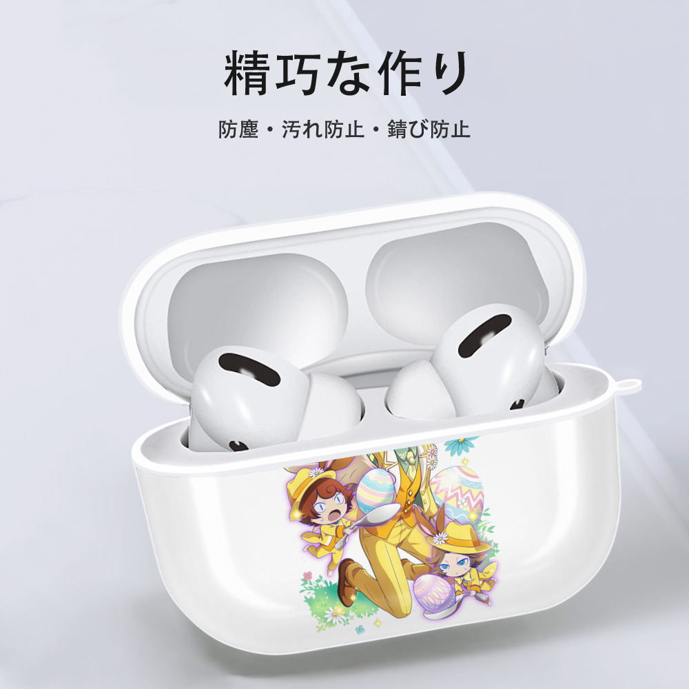 文豪ストレイドッグス Bungo Stray Dogs 【AirPods Pro用】ハードシェル保護ケース 耐衝撃・防指紋・カラビナ付き商品仕様