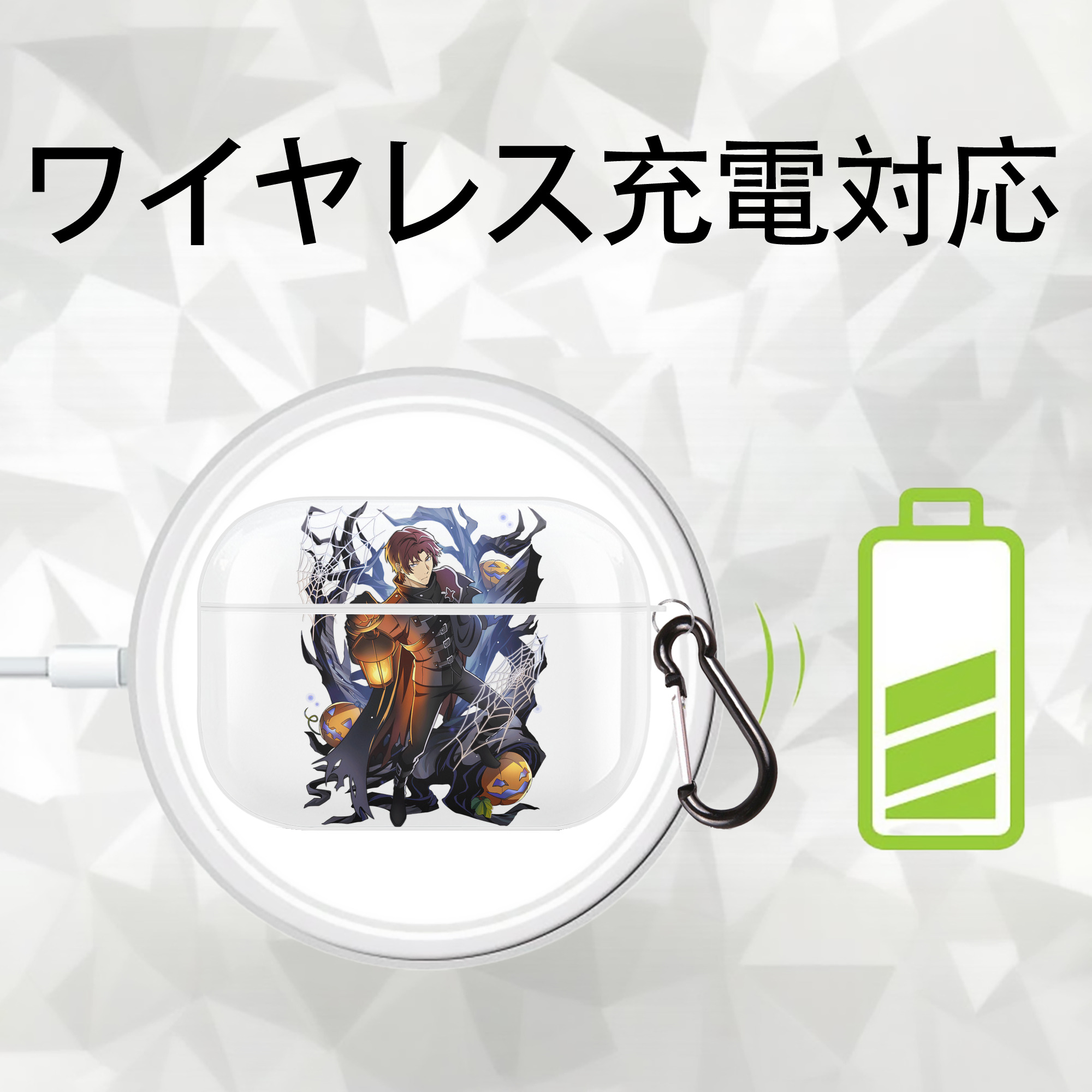 文豪ストレイドッグス Bungo Stray Dogs 【AirPods Pro用】ハードシェル保護ケース 耐衝撃・防指紋・カラビナ付き商品仕様