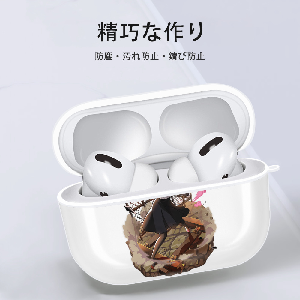 文豪ストレイドッグス Bungo Stray Dogs 【AirPods Pro用】ハードシェル保護ケース 耐衝撃・防指紋・カラビナ付き商品仕様