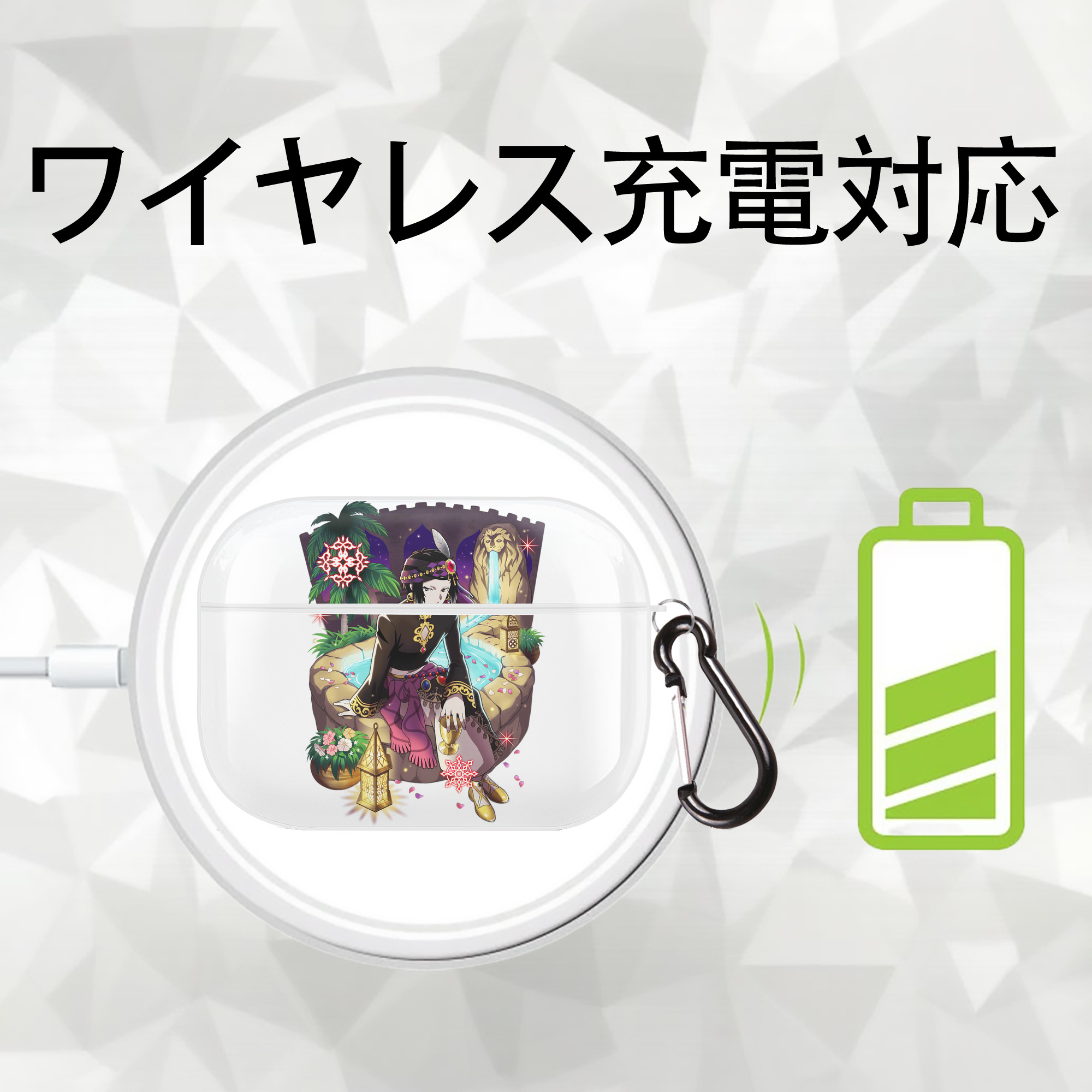 文豪ストレイドッグス Bungo Stray Dogs 【AirPods Pro用】ハードシェル保護ケース 耐衝撃・防指紋・カラビナ付き商品仕様