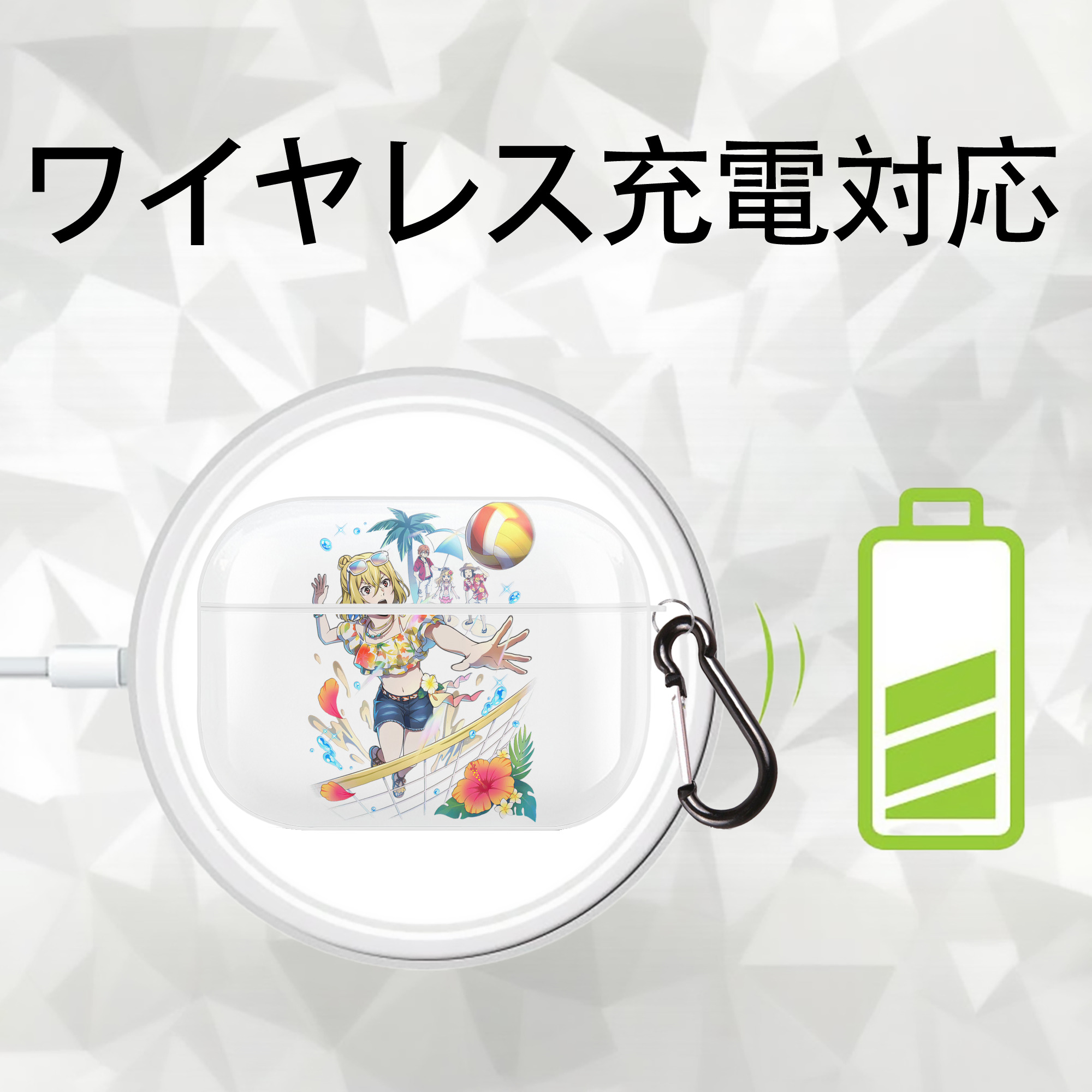 文豪ストレイドッグス Bungo Stray Dogs 【AirPods Pro用】ハードシェル保護ケース 耐衝撃・防指紋・カラビナ付き商品仕様