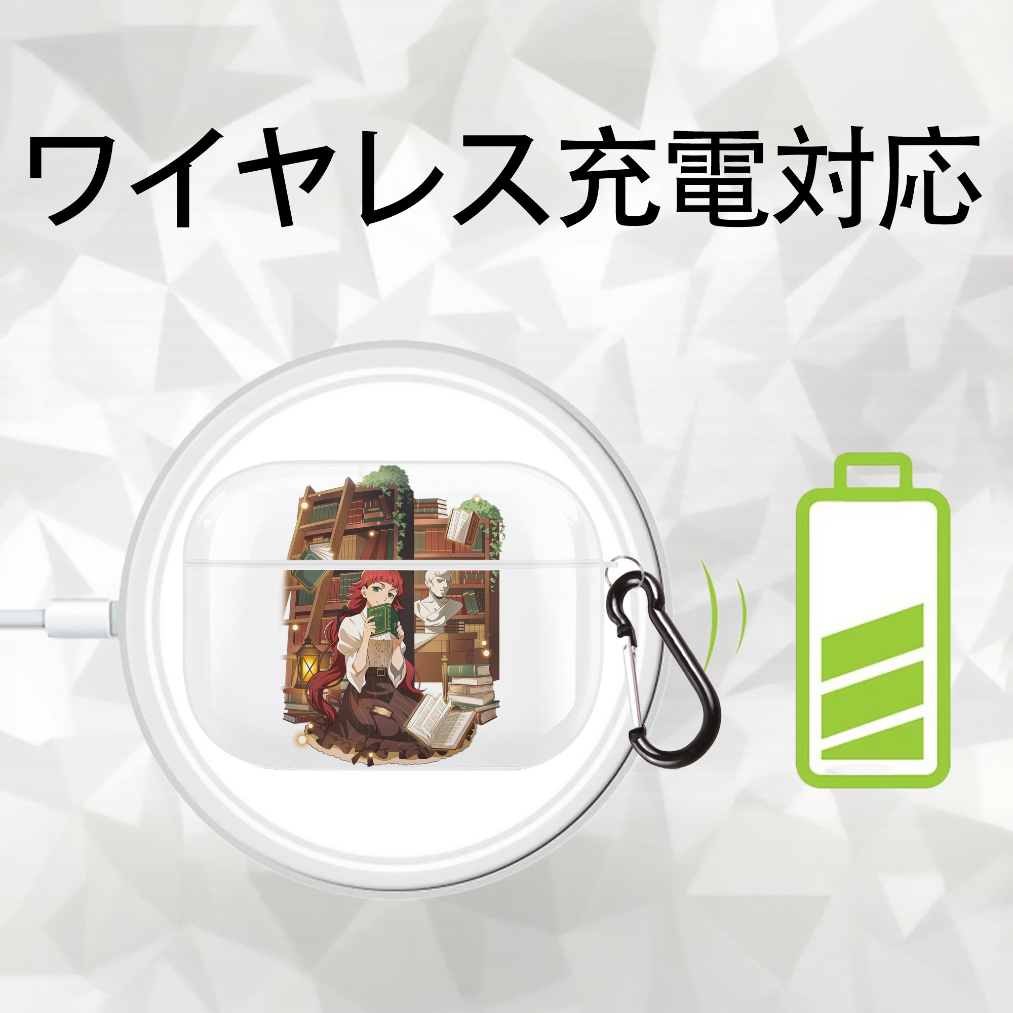 文豪ストレイドッグス Bungo Stray Dogs 【AirPods Pro用】ハードシェル保護ケース 耐衝撃・防指紋・カラビナ付き商品仕様