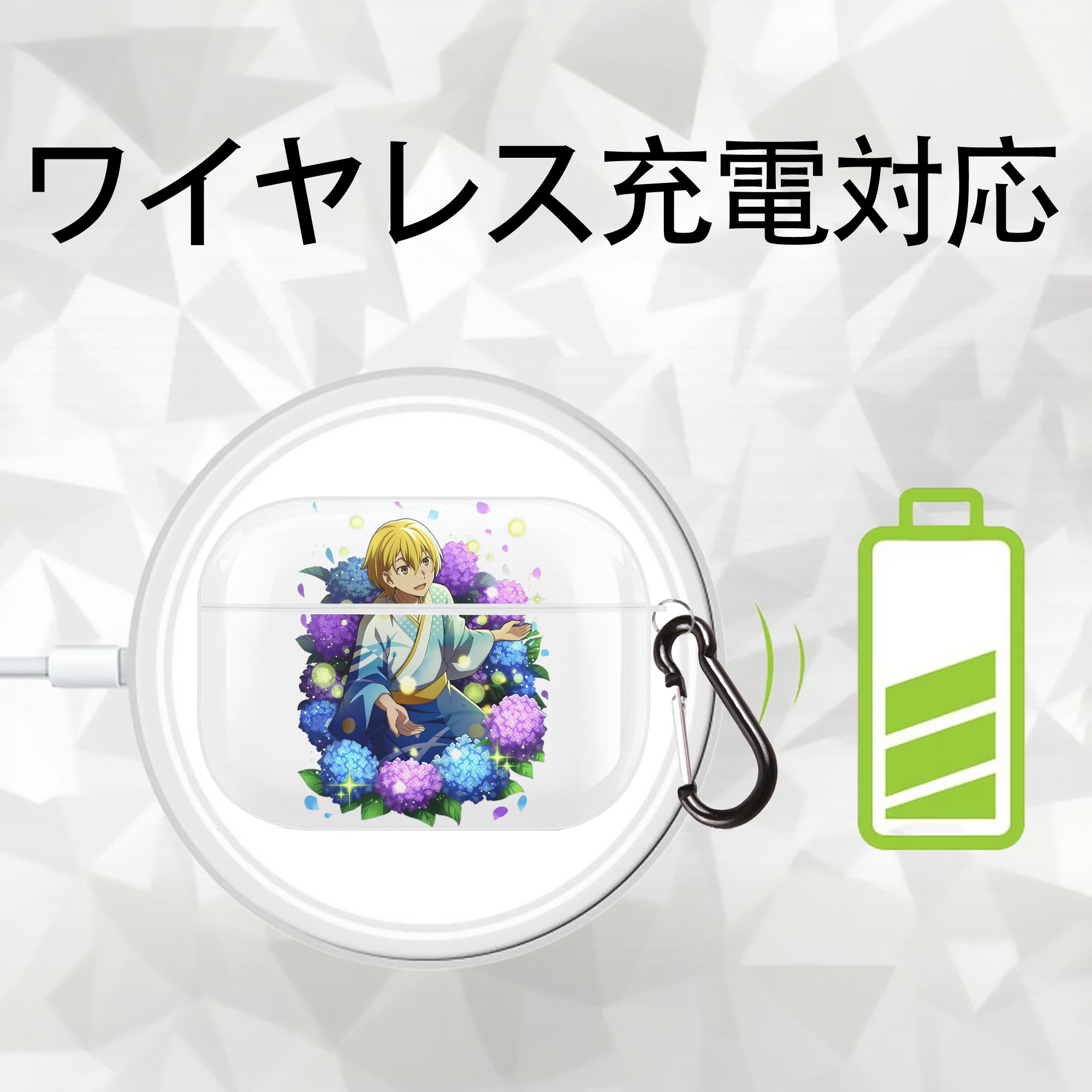 文豪ストレイドッグス Bungo Stray Dogs 【AirPods Pro用】ハードシェル保護ケース 耐衝撃・防指紋・カラビナ付き商品仕様
