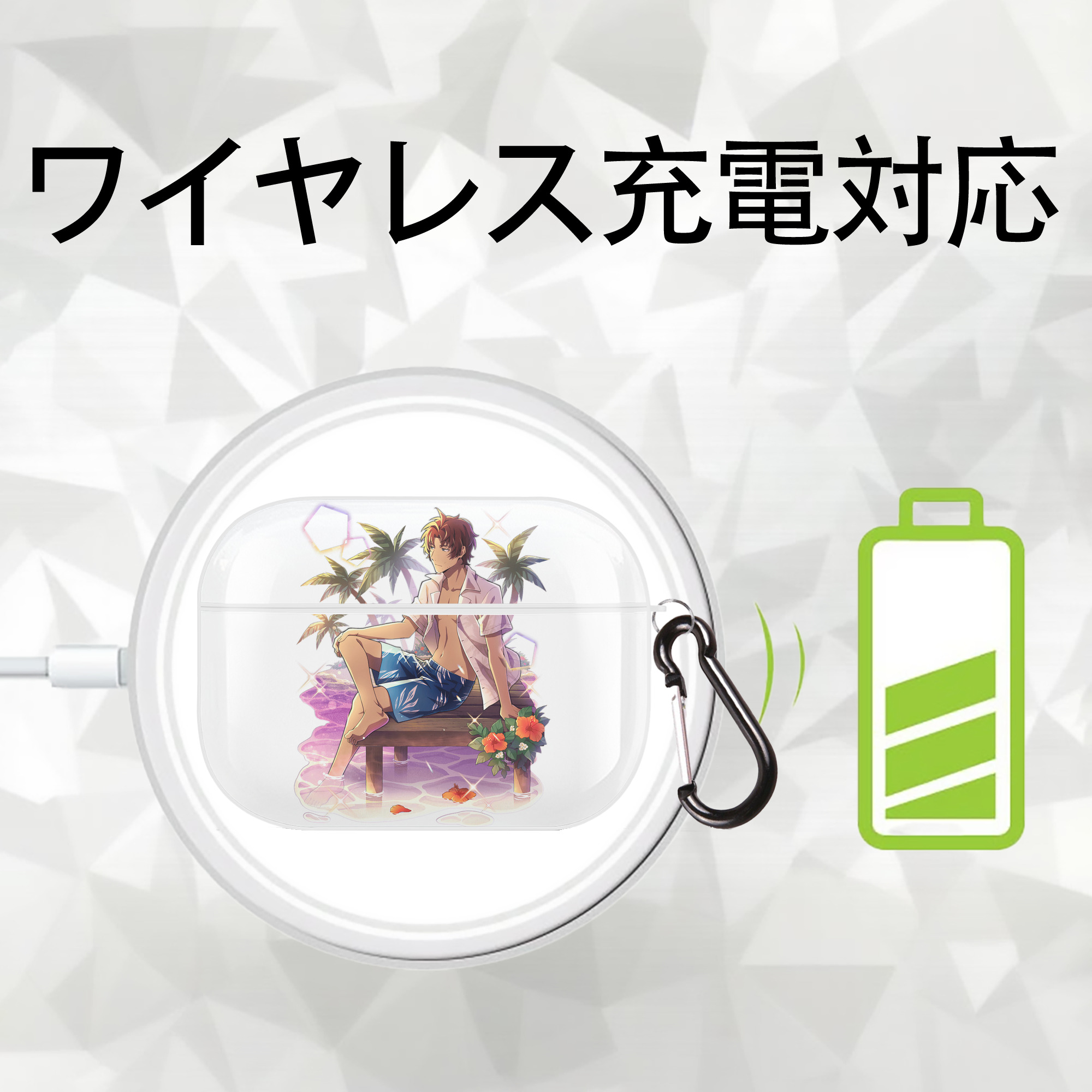 文豪ストレイドッグス Bungo Stray Dogs 【AirPods Pro用】ハードシェル保護ケース 耐衝撃・防指紋・カラビナ付き商品仕様