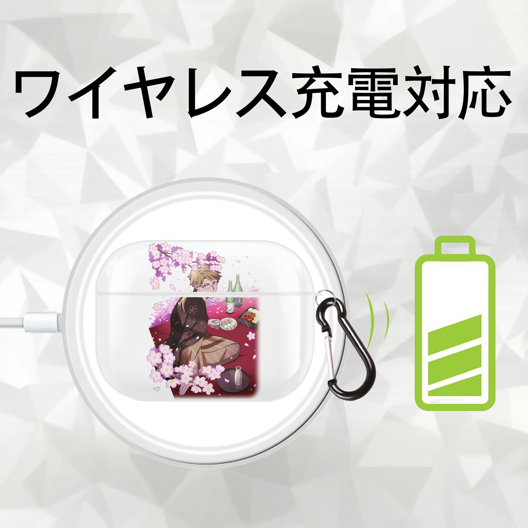 文豪ストレイドッグス Bungo Stray Dogs 【AirPods Pro用】ハードシェル保護ケース 耐衝撃・防指紋・カラビナ付き商品仕様