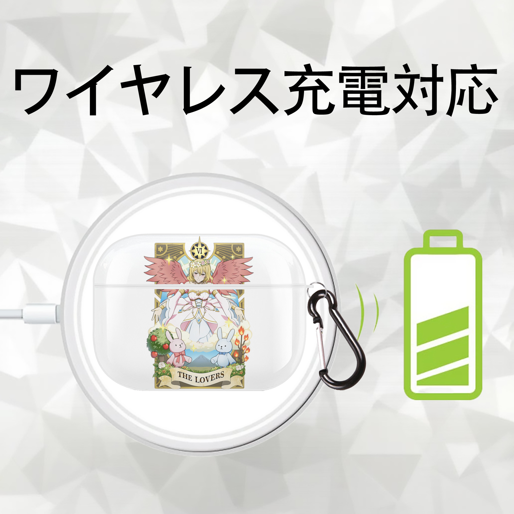 文豪ストレイドッグス Bungo Stray Dogs 【AirPods Pro用】ハードシェル保護ケース 耐衝撃・防指紋・カラビナ付き商品仕様
