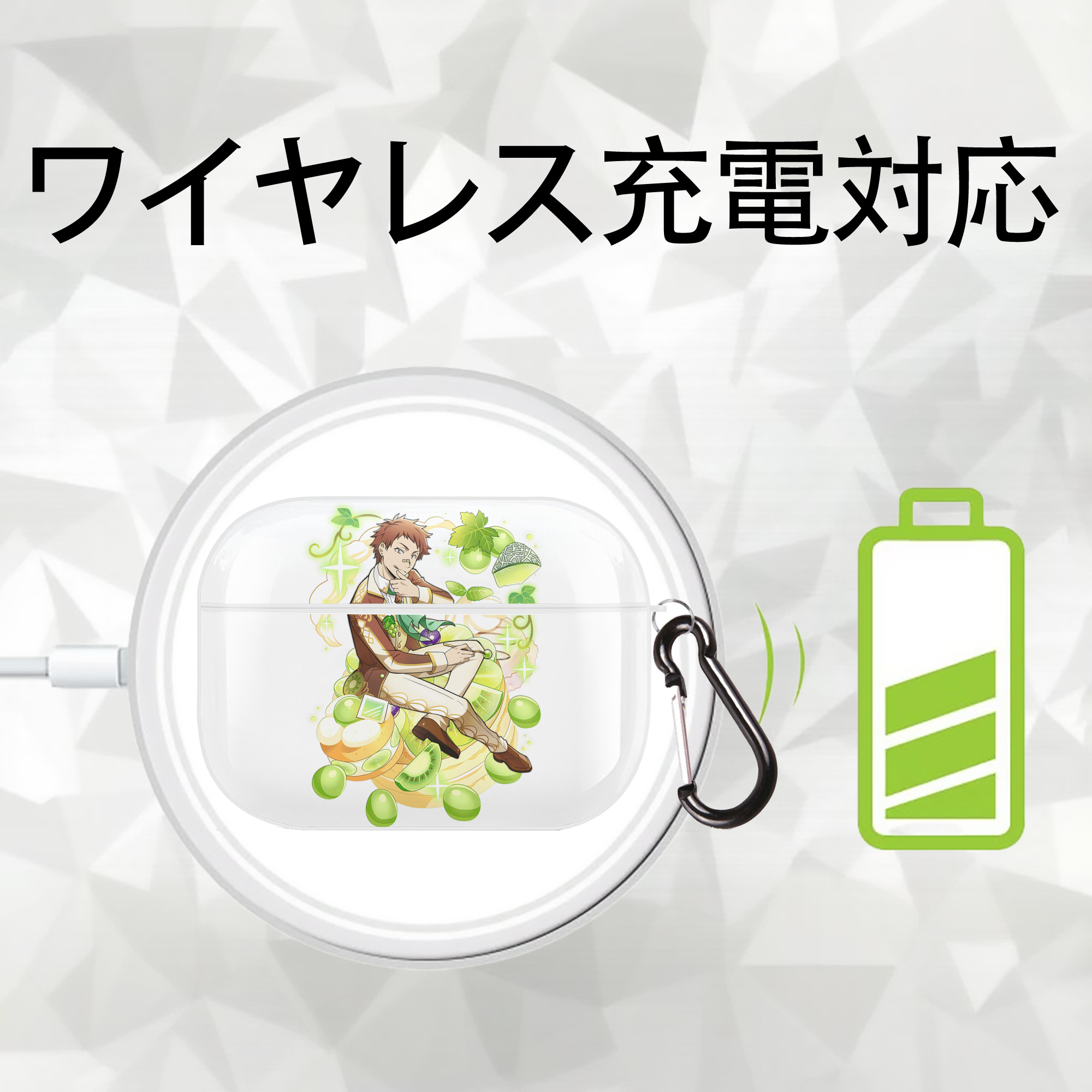 文豪ストレイドッグス Bungo Stray Dogs 【AirPods Pro用】ハードシェル保護ケース 耐衝撃・防指紋・カラビナ付き商品仕様