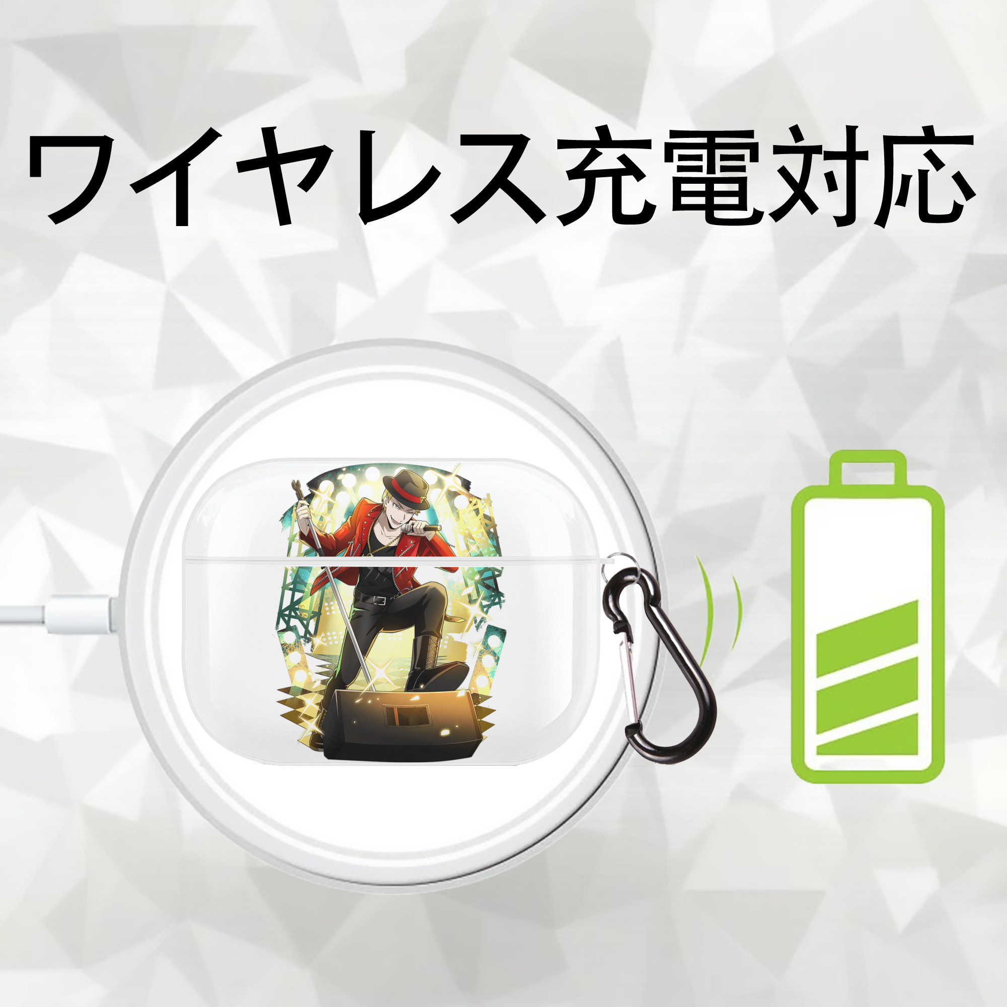 文豪ストレイドッグス Bungo Stray Dogs 【AirPods Pro用】ハードシェル保護ケース 耐衝撃・防指紋・カラビナ付き商品仕様