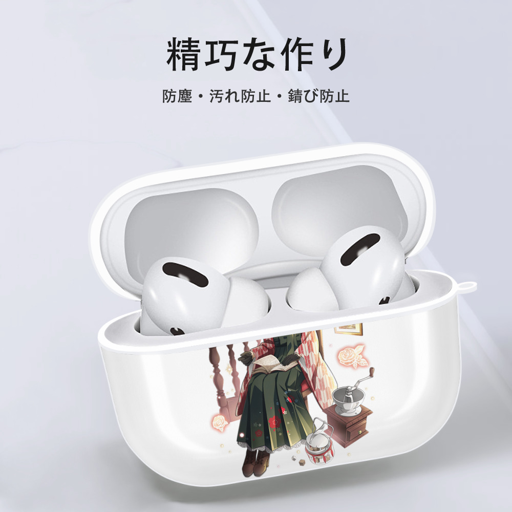 文豪ストレイドッグス Bungo Stray Dogs 【AirPods Pro用】ハードシェル保護ケース 耐衝撃・防指紋・カラビナ付き商品仕様