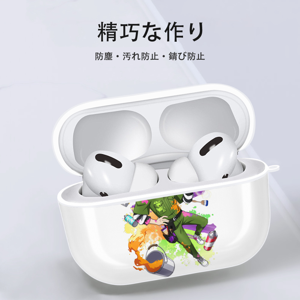 文豪ストレイドッグス Bungo Stray Dogs 【AirPods Pro用】ハードシェル保護ケース 耐衝撃・防指紋・カラビナ付き商品仕様
