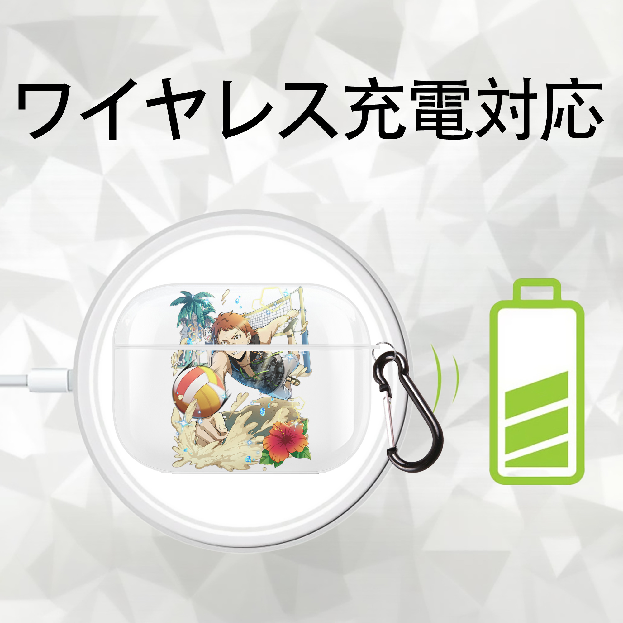 文豪ストレイドッグス Bungo Stray Dogs 【AirPods Pro用】ハードシェル保護ケース 耐衝撃・防指紋・カラビナ付き商品仕様