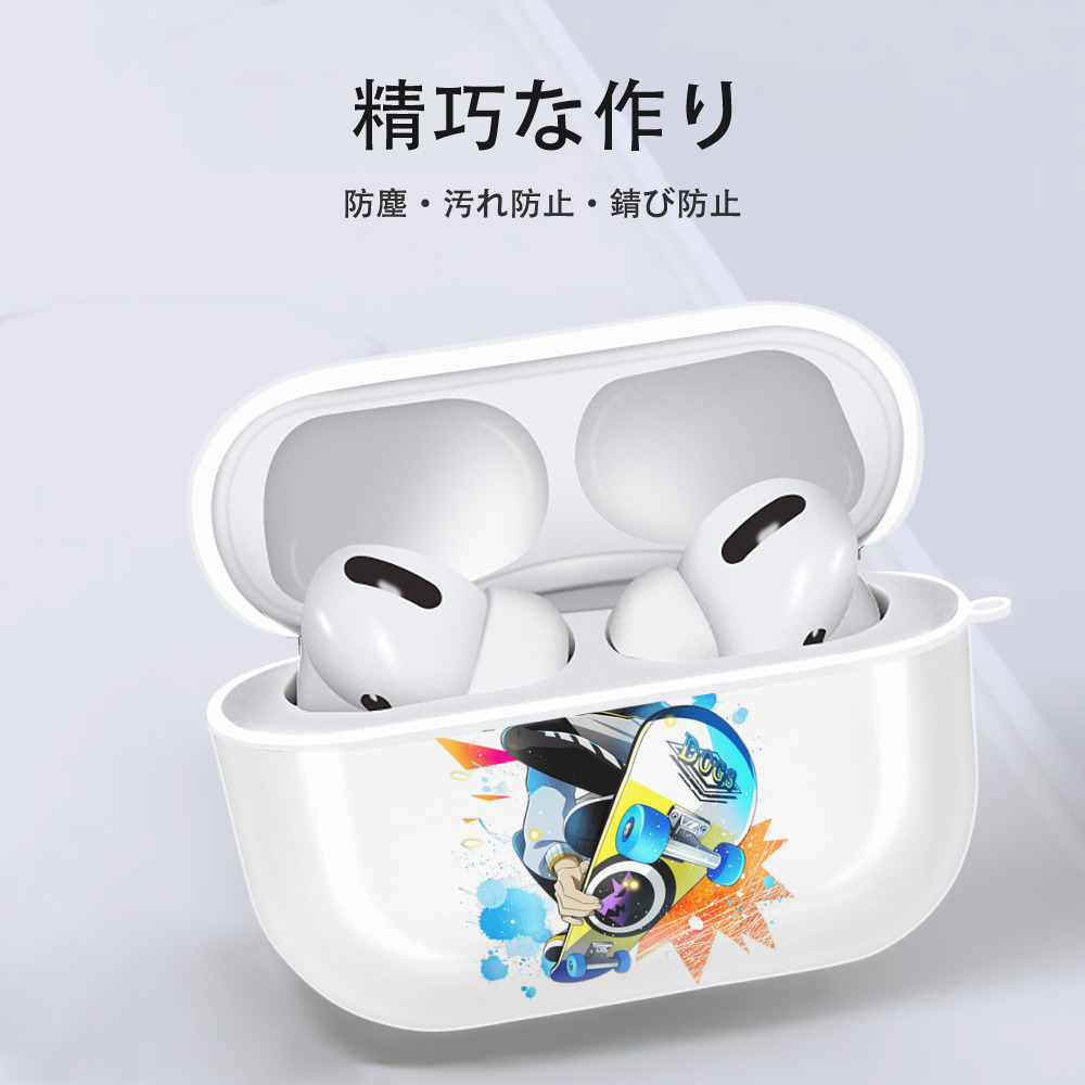 文豪ストレイドッグス Bungo Stray Dogs 【AirPods Pro用】ハードシェル保護ケース 耐衝撃・防指紋・カラビナ付き商品仕様