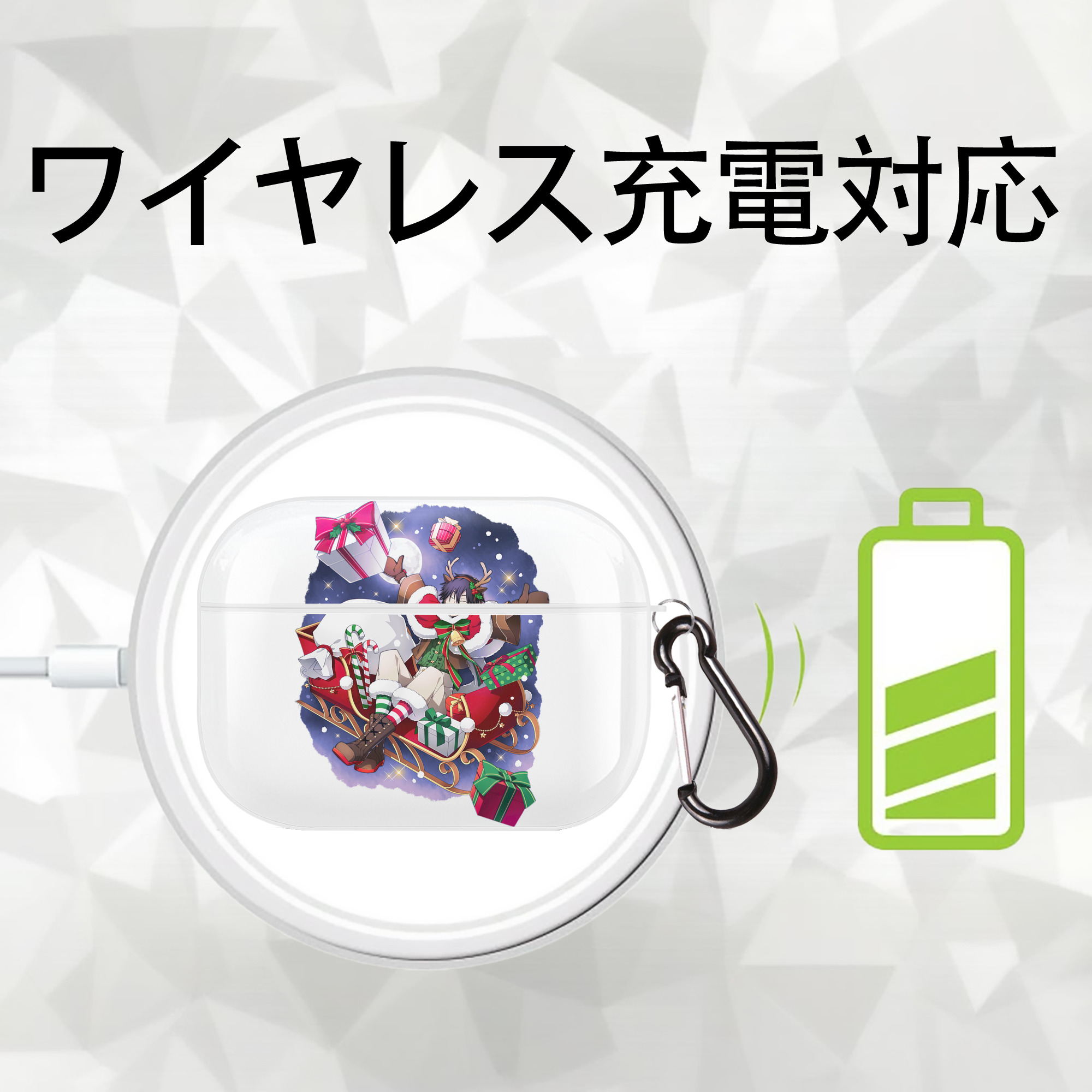 文豪ストレイドッグス Bungo Stray Dogs 【AirPods Pro用】ハードシェル保護ケース 耐衝撃・防指紋・カラビナ付き商品仕様