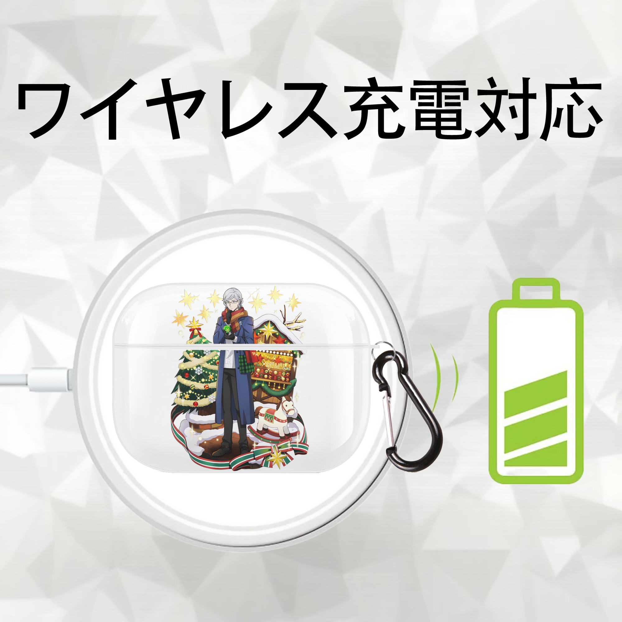 文豪ストレイドッグス Bungo Stray Dogs 【AirPods Pro用】ハードシェル保護ケース 耐衝撃・防指紋・カラビナ付き商品仕様