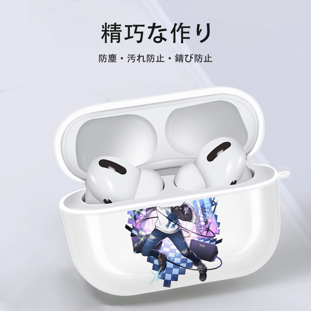文豪ストレイドッグス Bungo Stray Dogs 【AirPods Pro用】ハードシェル保護ケース 耐衝撃・防指紋・カラビナ付き商品仕様