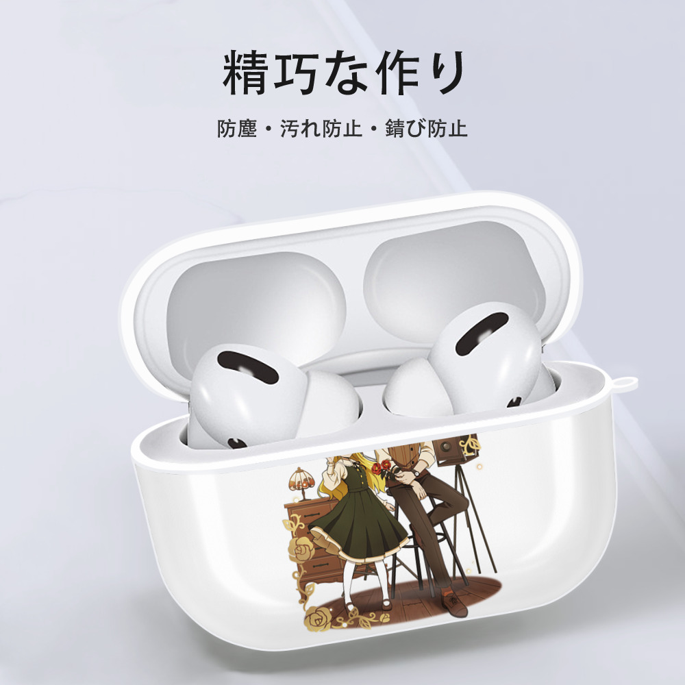 文豪ストレイドッグス Bungo Stray Dogs 【AirPods Pro用】ハードシェル保護ケース 耐衝撃・防指紋・カラビナ付き商品仕様
