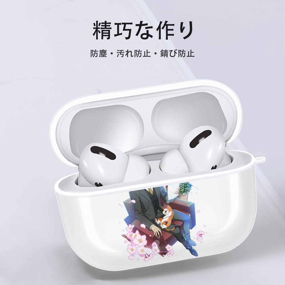 文豪ストレイドッグス Bungo Stray Dogs 【AirPods Pro用】ハードシェル保護ケース 耐衝撃・防指紋・カラビナ付き商品仕様