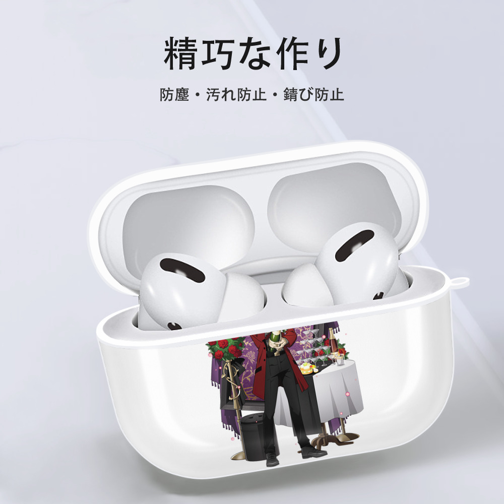 文豪ストレイドッグス Bungo Stray Dogs 【AirPods Pro用】ハードシェル保護ケース 耐衝撃・防指紋・カラビナ付き商品仕様