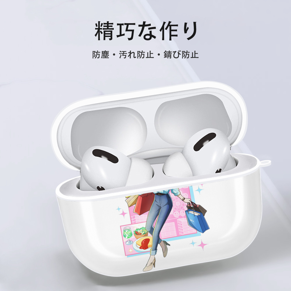 文豪ストレイドッグス Bungo Stray Dogs 【AirPods Pro用】ハードシェル保護ケース 耐衝撃・防指紋・カラビナ付き商品仕様