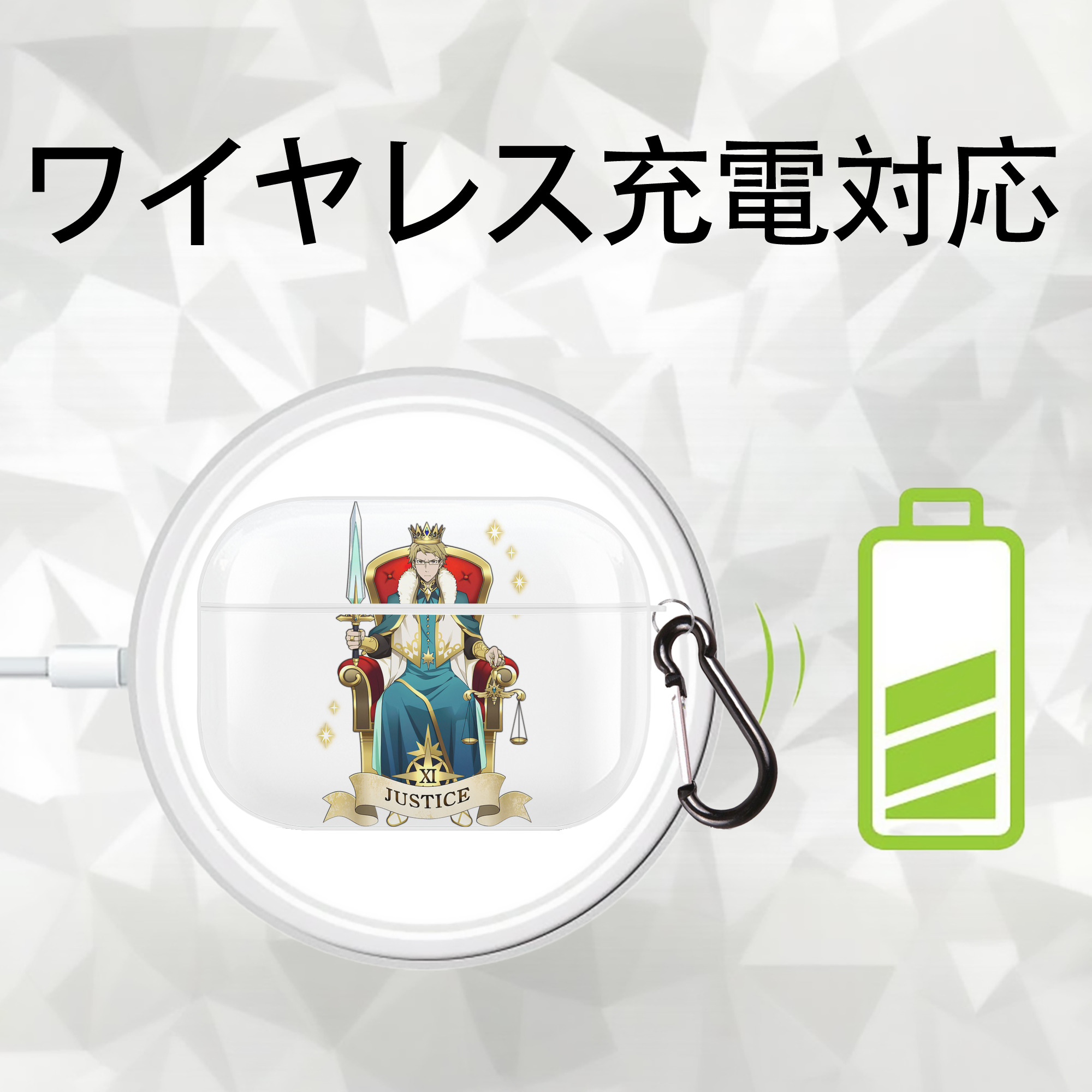 文豪ストレイドッグス Bungo Stray Dogs 【AirPods Pro用】ハードシェル保護ケース 耐衝撃・防指紋・カラビナ付き商品仕様