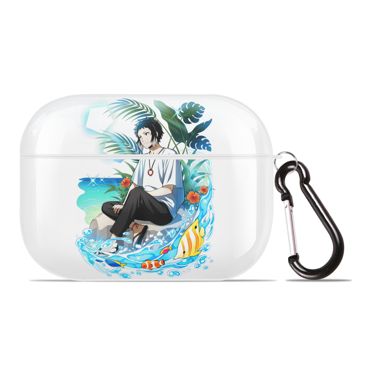 （画像用） 文豪ストレイドッグス Bungo Stray Dogs 【AirPods Pro用】ハードシェル保護ケース 耐衝撃・防指紋・カラビナ付き商品仕様