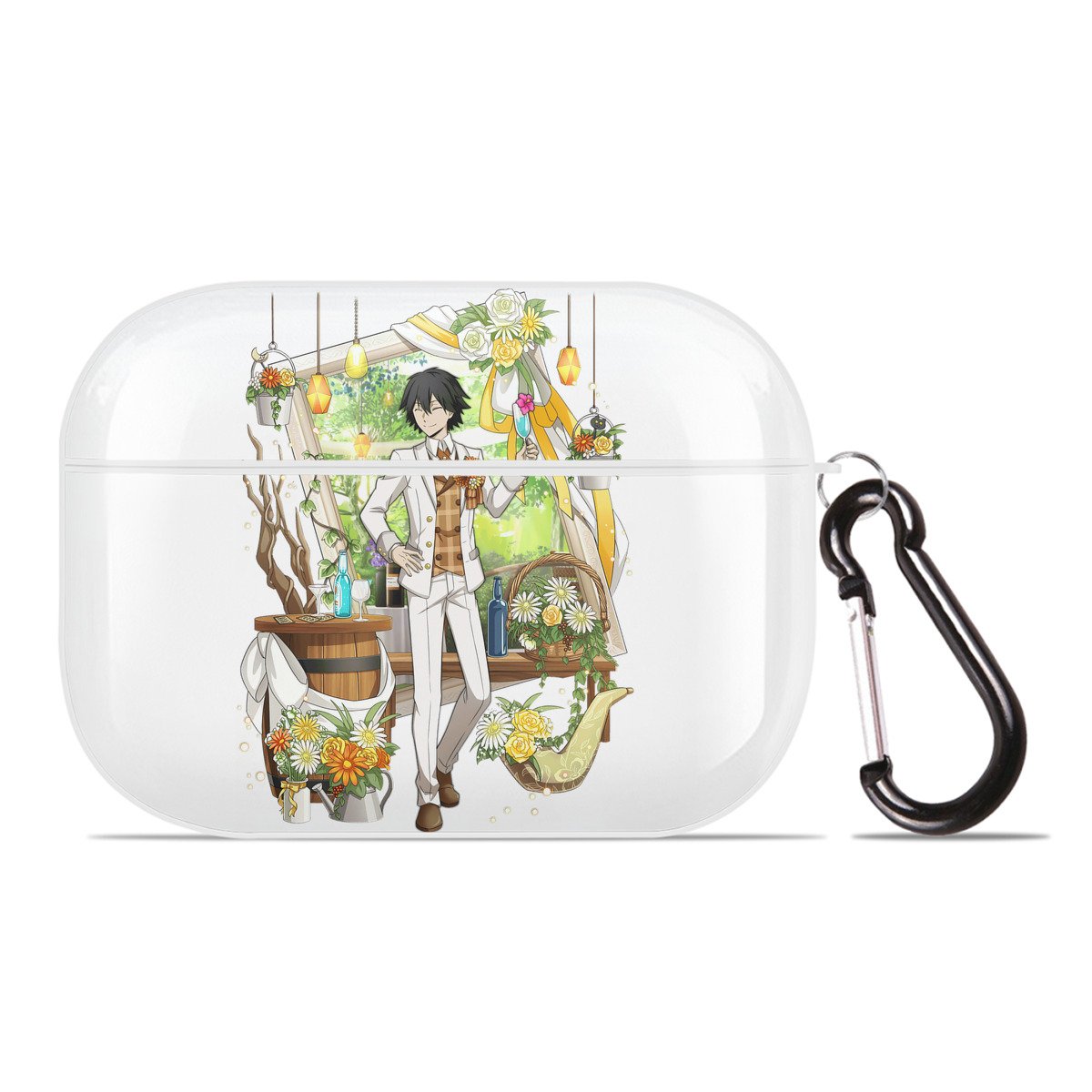 （画像用） 文豪ストレイドッグス Bungo Stray Dogs 【AirPods Pro用】ハードシェル保護ケース 耐衝撃・防指紋・カラビナ付き商品仕様