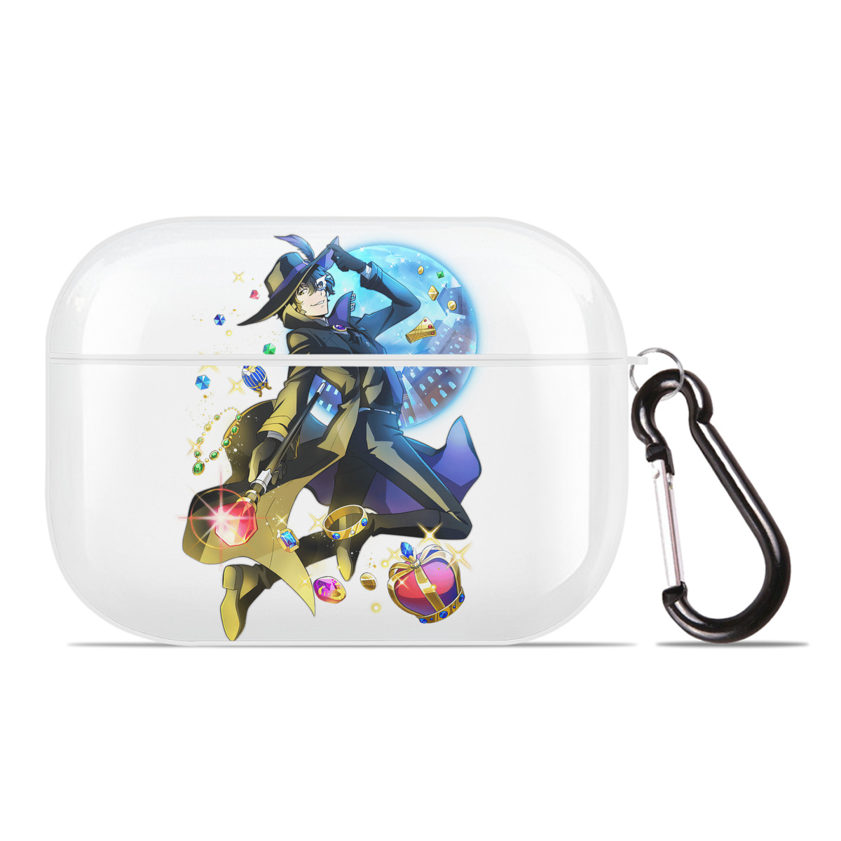（画像用） 文豪ストレイドッグス Bungo Stray Dogs 【AirPods Pro用】ハードシェル保護ケース 耐衝撃・防指紋・カラビナ付き商品仕様