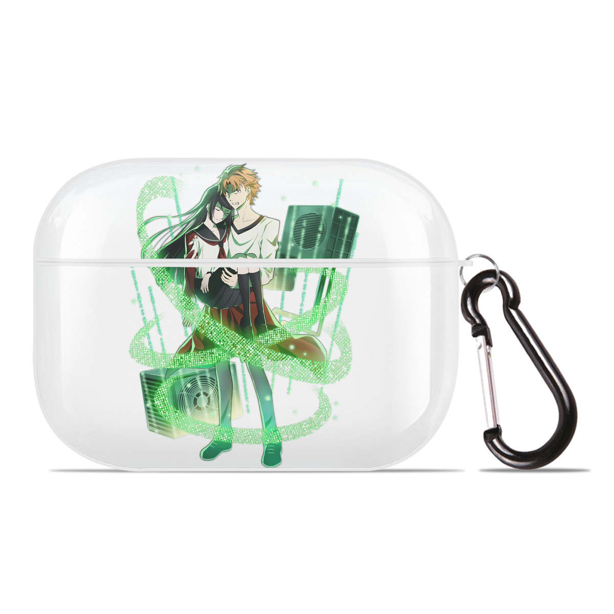 （画像用） 文豪ストレイドッグス Bungo Stray Dogs 【AirPods Pro用】ハードシェル保護ケース 耐衝撃・防指紋・カラビナ付き商品仕様