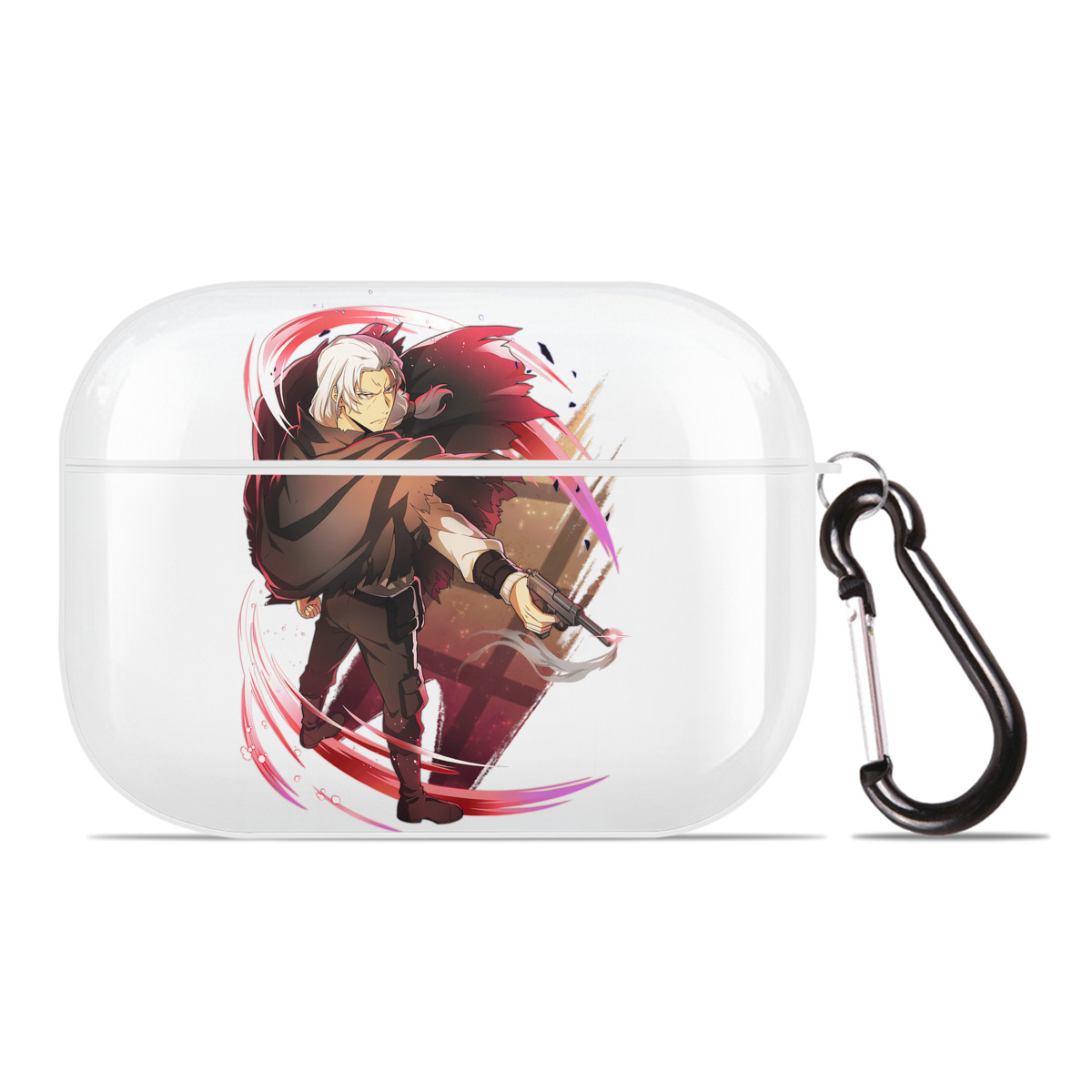 （画像用） 文豪ストレイドッグス Bungo Stray Dogs 【AirPods Pro用】ハードシェル保護ケース 耐衝撃・防指紋・カラビナ付き商品仕様