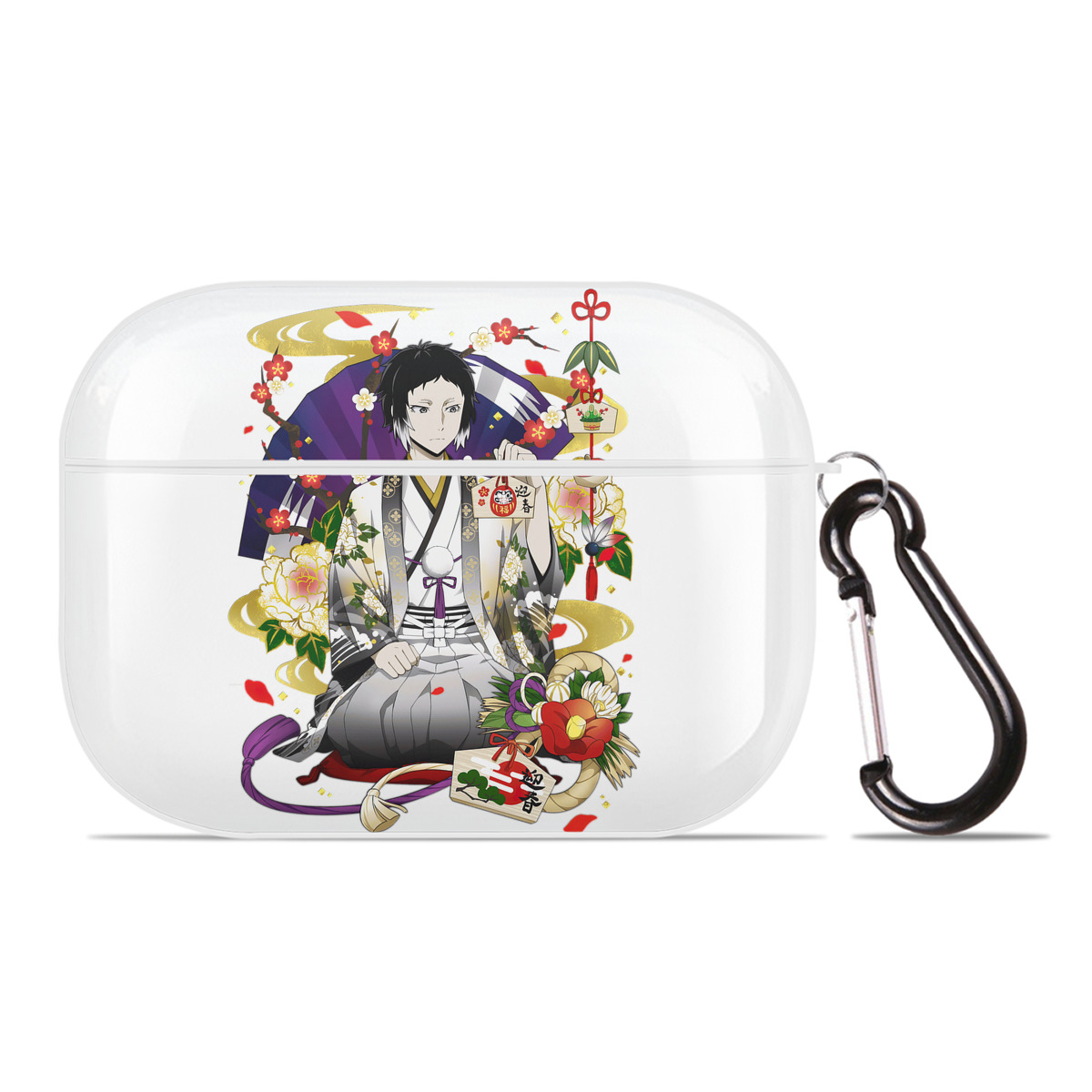 （画像用） 文豪ストレイドッグス Bungo Stray Dogs 【AirPods Pro用】ハードシェル保護ケース 耐衝撃・防指紋・カラビナ付き商品仕様