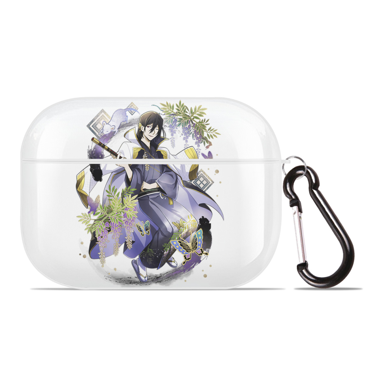 （画像用） 文豪ストレイドッグス Bungo Stray Dogs 【AirPods Pro用】ハードシェル保護ケース 耐衝撃・防指紋・カラビナ付き商品仕様