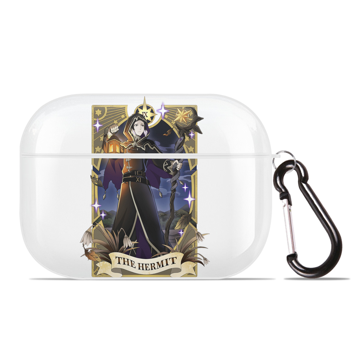 （画像用） 文豪ストレイドッグス Bungo Stray Dogs 【AirPods Pro用】ハードシェル保護ケース 耐衝撃・防指紋・カラビナ付き商品仕様