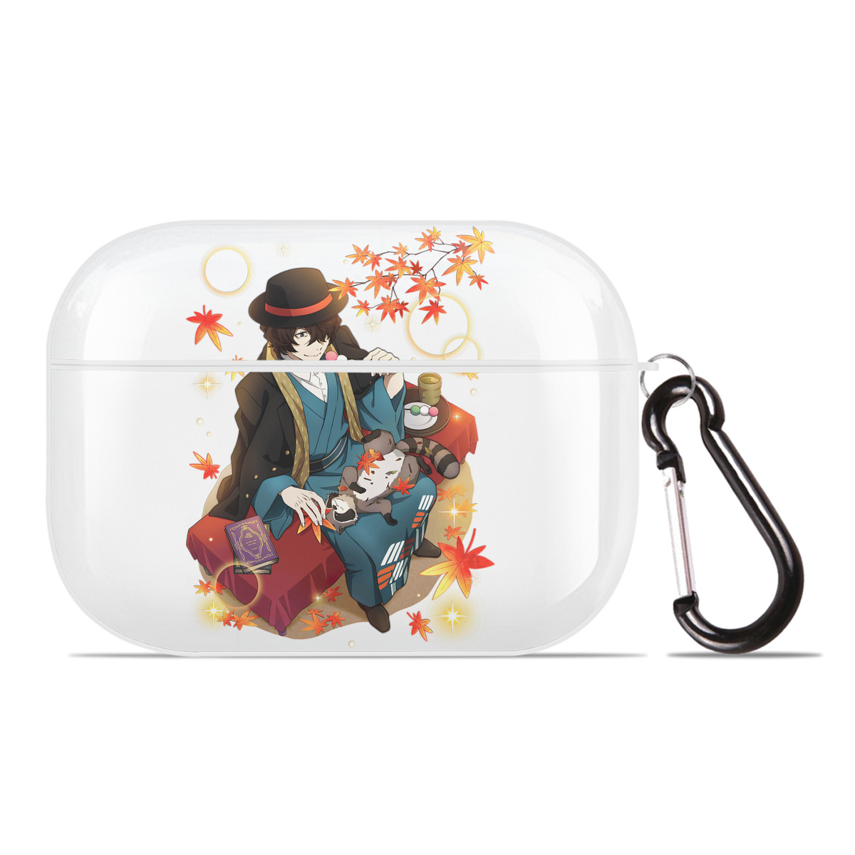 （画像用） 文豪ストレイドッグス Bungo Stray Dogs 【AirPods Pro用】ハードシェル保護ケース 耐衝撃・防指紋・カラビナ付き商品仕様
