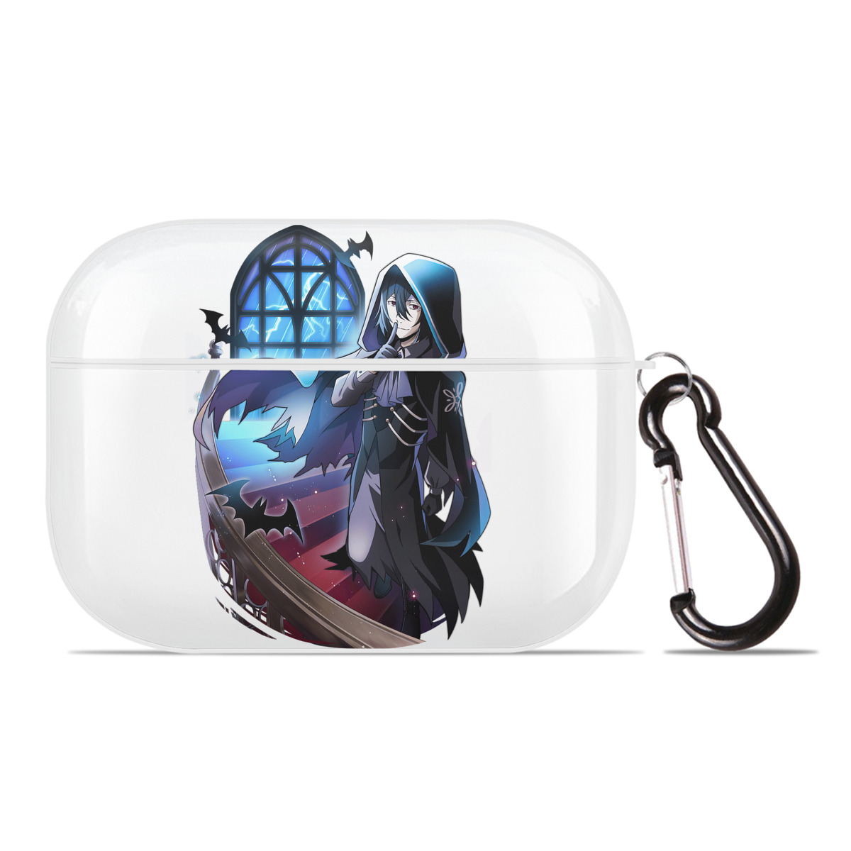 （画像用） 文豪ストレイドッグス Bungo Stray Dogs 【AirPods Pro用】ハードシェル保護ケース 耐衝撃・防指紋・カラビナ付き商品仕様