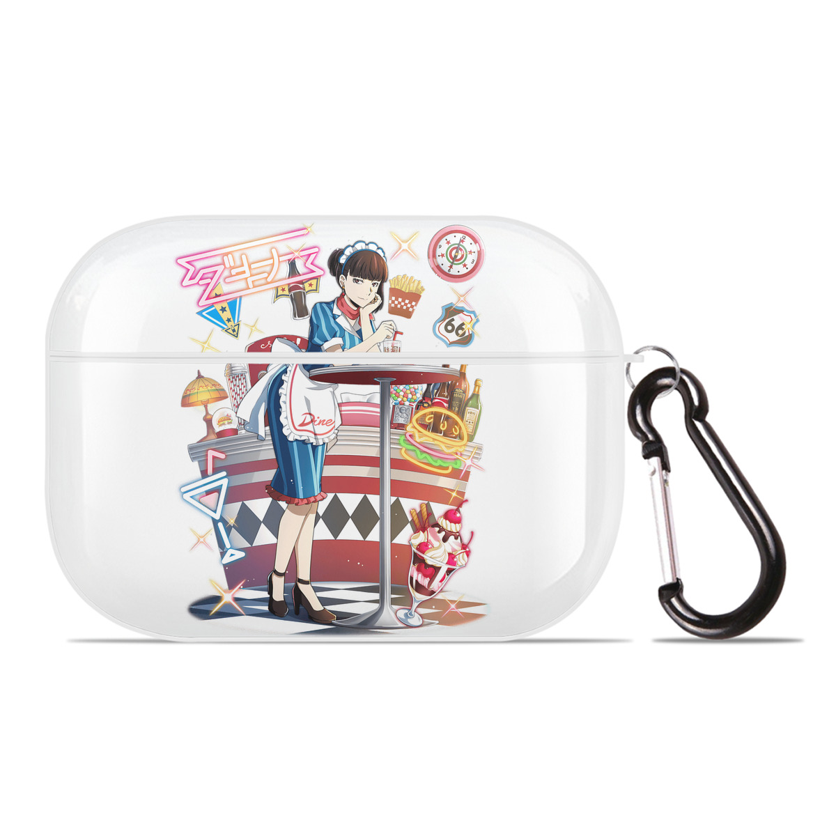 （画像用） 文豪ストレイドッグス Bungo Stray Dogs 【AirPods Pro用】ハードシェル保護ケース 耐衝撃・防指紋・カラビナ付き商品仕様