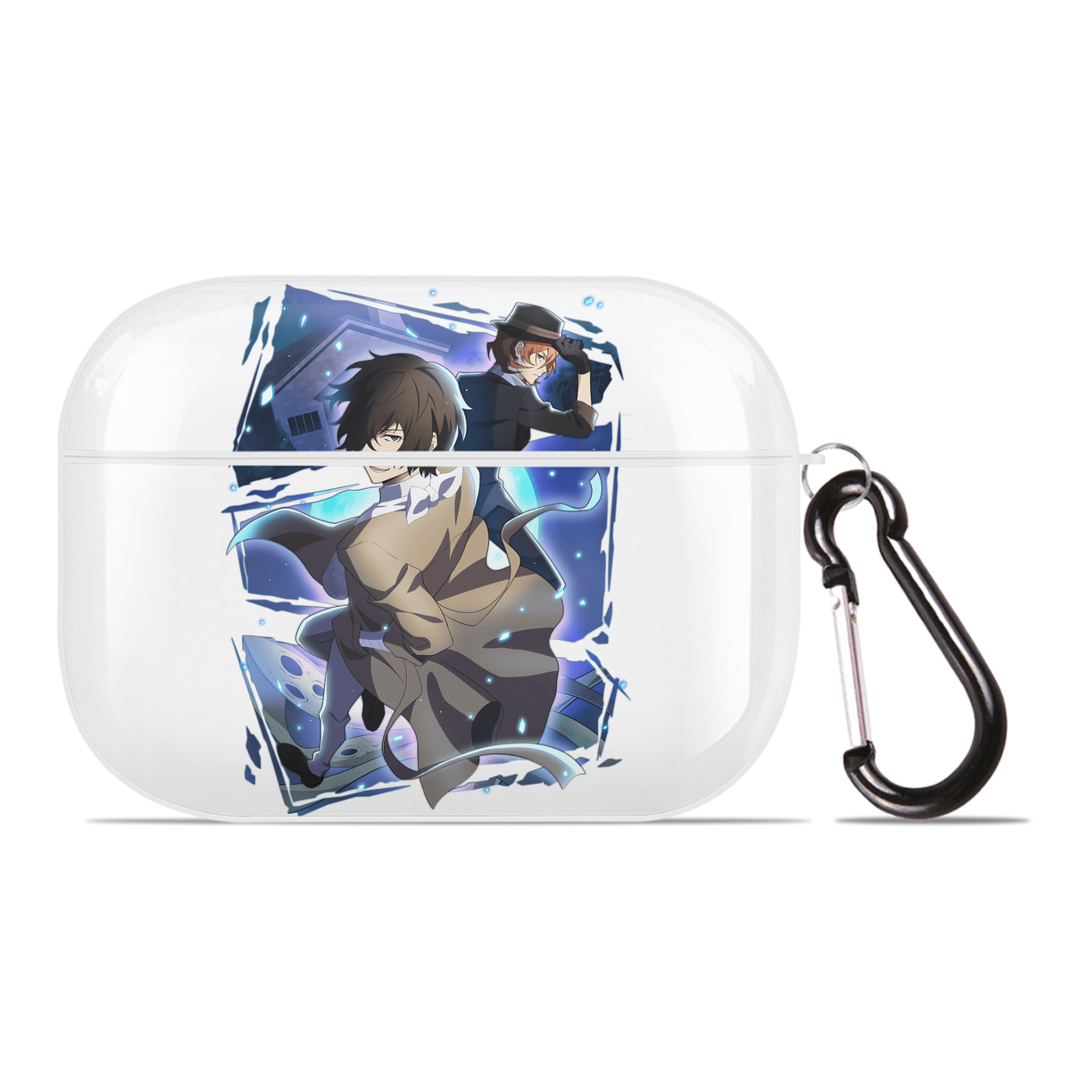 （画像用） 文豪ストレイドッグス Bungo Stray Dogs 【AirPods Pro用】ハードシェル保護ケース 耐衝撃・防指紋・カラビナ付き商品仕様