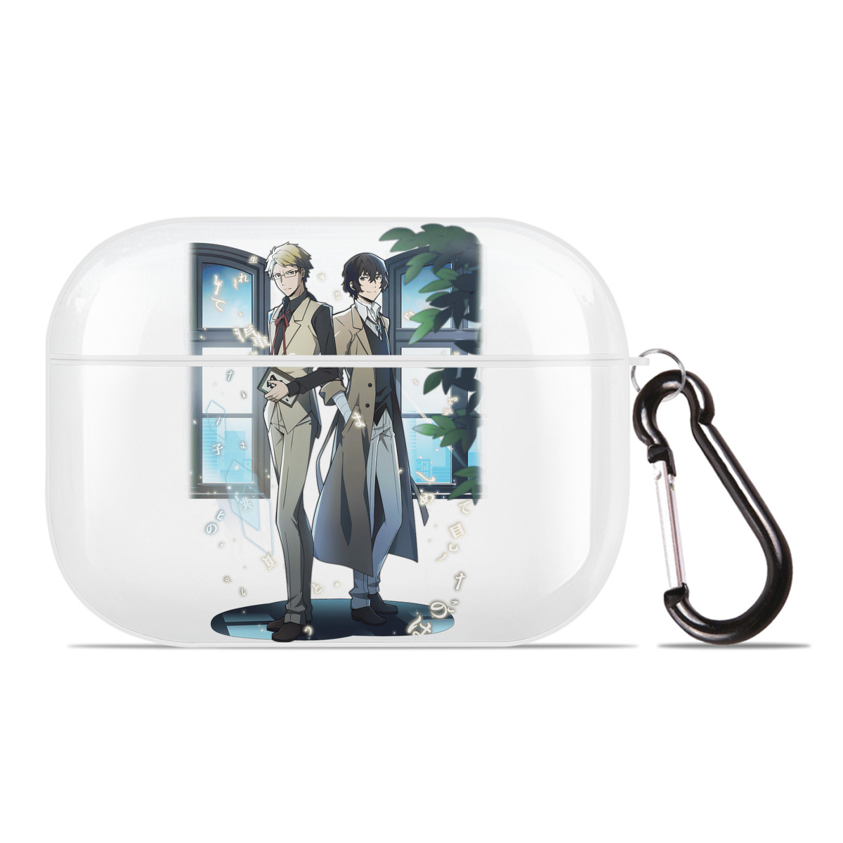 （画像用） 文豪ストレイドッグス Bungo Stray Dogs 【AirPods Pro用】ハードシェル保護ケース 耐衝撃・防指紋・カラビナ付き商品仕様