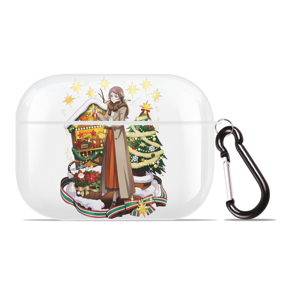 （画像用） 文豪ストレイドッグス Bungo Stray Dogs 【AirPods Pro用】ハードシェル保護ケース 耐衝撃・防指紋・カラビナ付き商品仕様