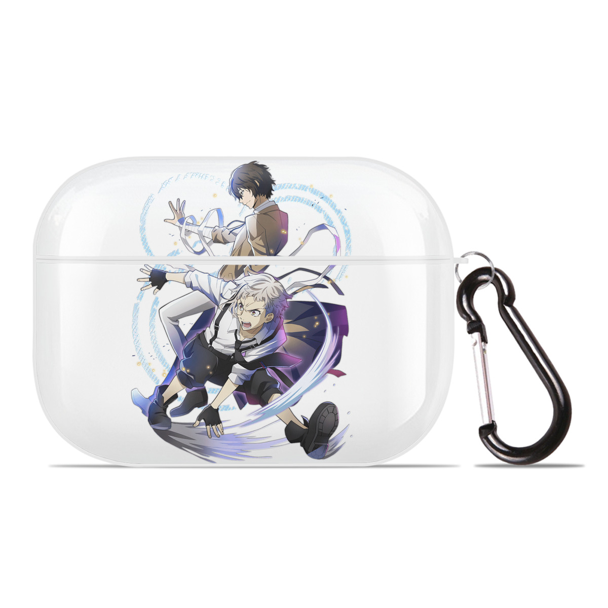 （画像用） 文豪ストレイドッグス Bungo Stray Dogs 【AirPods Pro用】ハードシェル保護ケース 耐衝撃・防指紋・カラビナ付き商品仕様