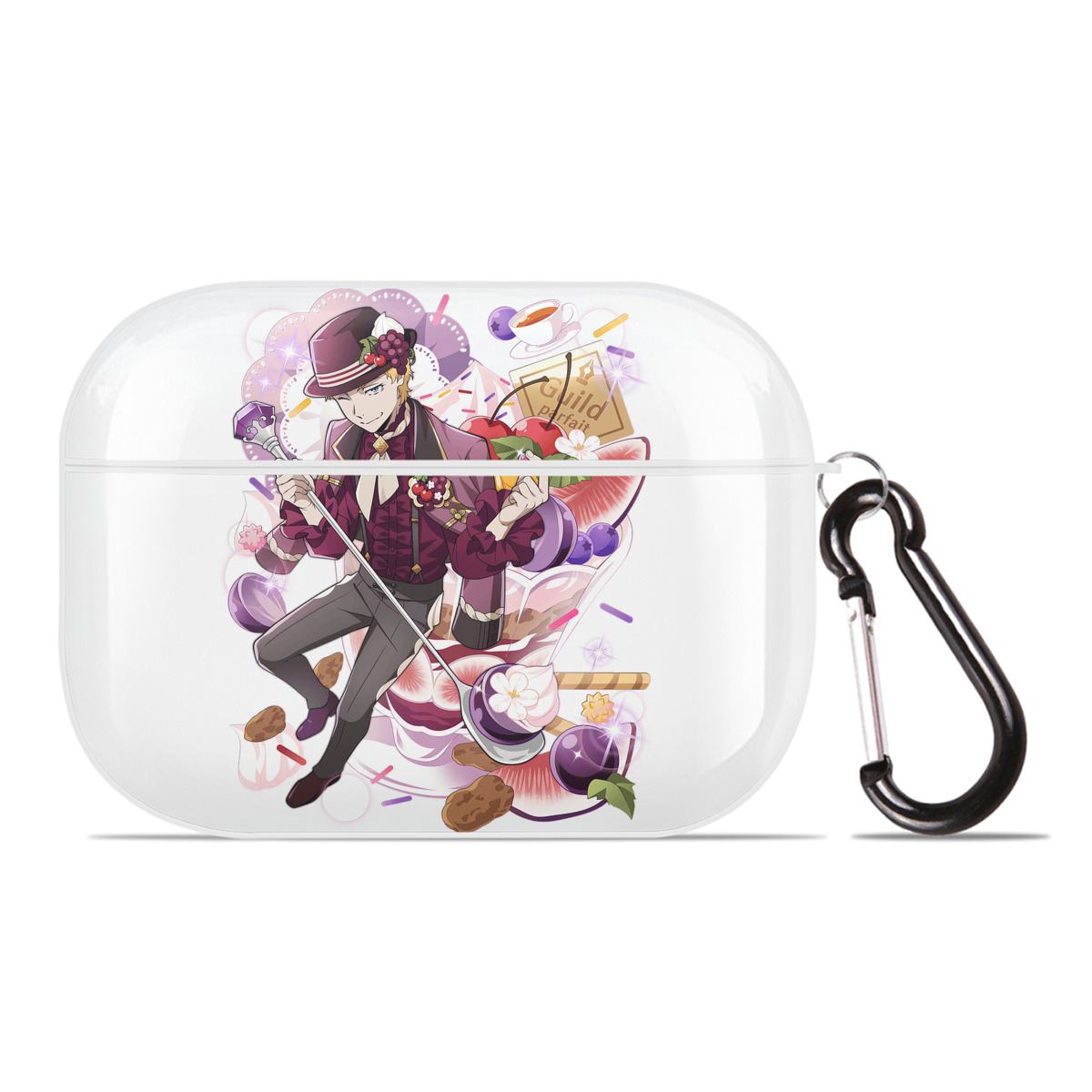 （画像用） 文豪ストレイドッグス Bungo Stray Dogs 【AirPods Pro用】ハードシェル保護ケース 耐衝撃・防指紋・カラビナ付き商品仕様