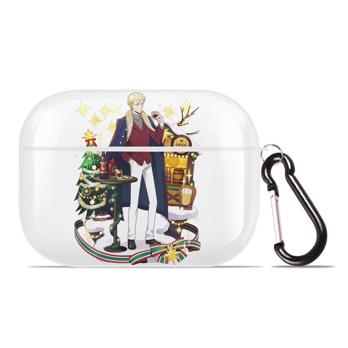 （画像用） 文豪ストレイドッグス Bungo Stray Dogs 【AirPods Pro用】ハードシェル保護ケース 耐衝撃・防指紋・カラビナ付き商品仕様