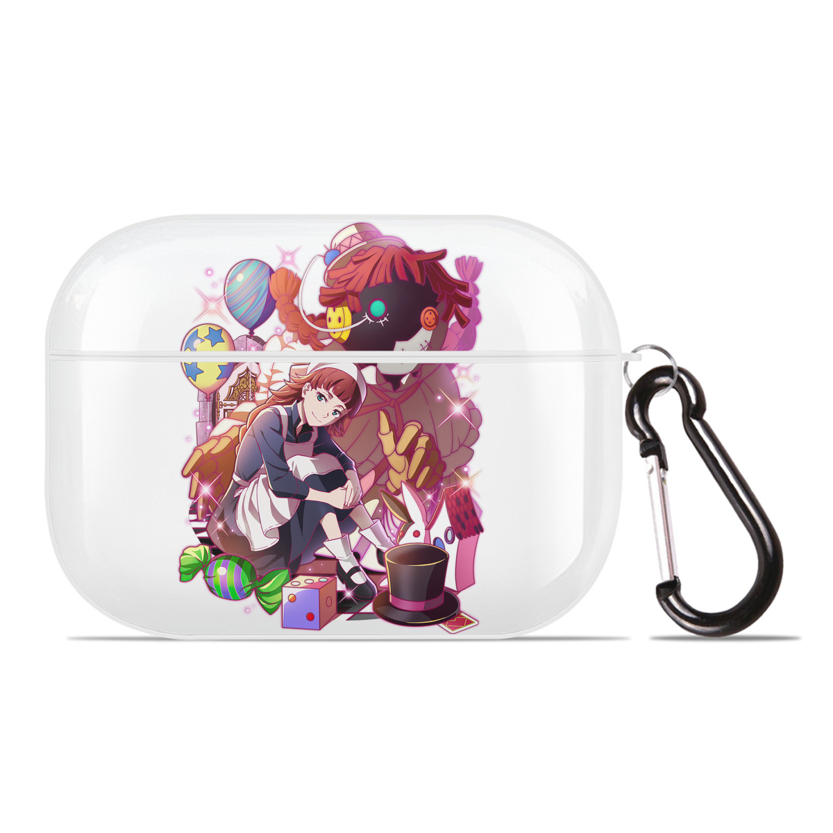 （画像用） 文豪ストレイドッグス Bungo Stray Dogs 【AirPods Pro用】ハードシェル保護ケース 耐衝撃・防指紋・カラビナ付き商品仕様