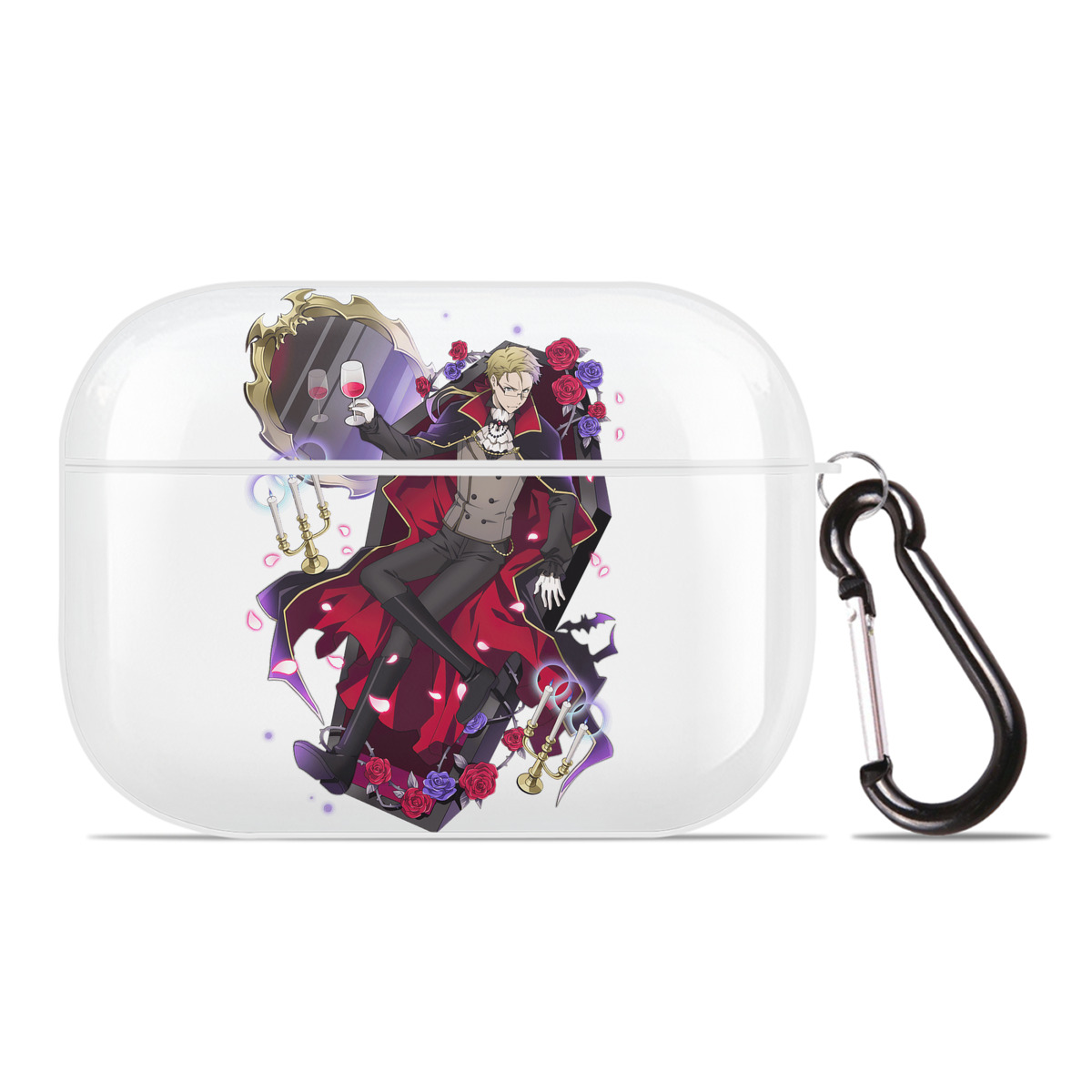 （画像用） 文豪ストレイドッグス Bungo Stray Dogs 【AirPods Pro用】ハードシェル保護ケース 耐衝撃・防指紋・カラビナ付き商品仕様